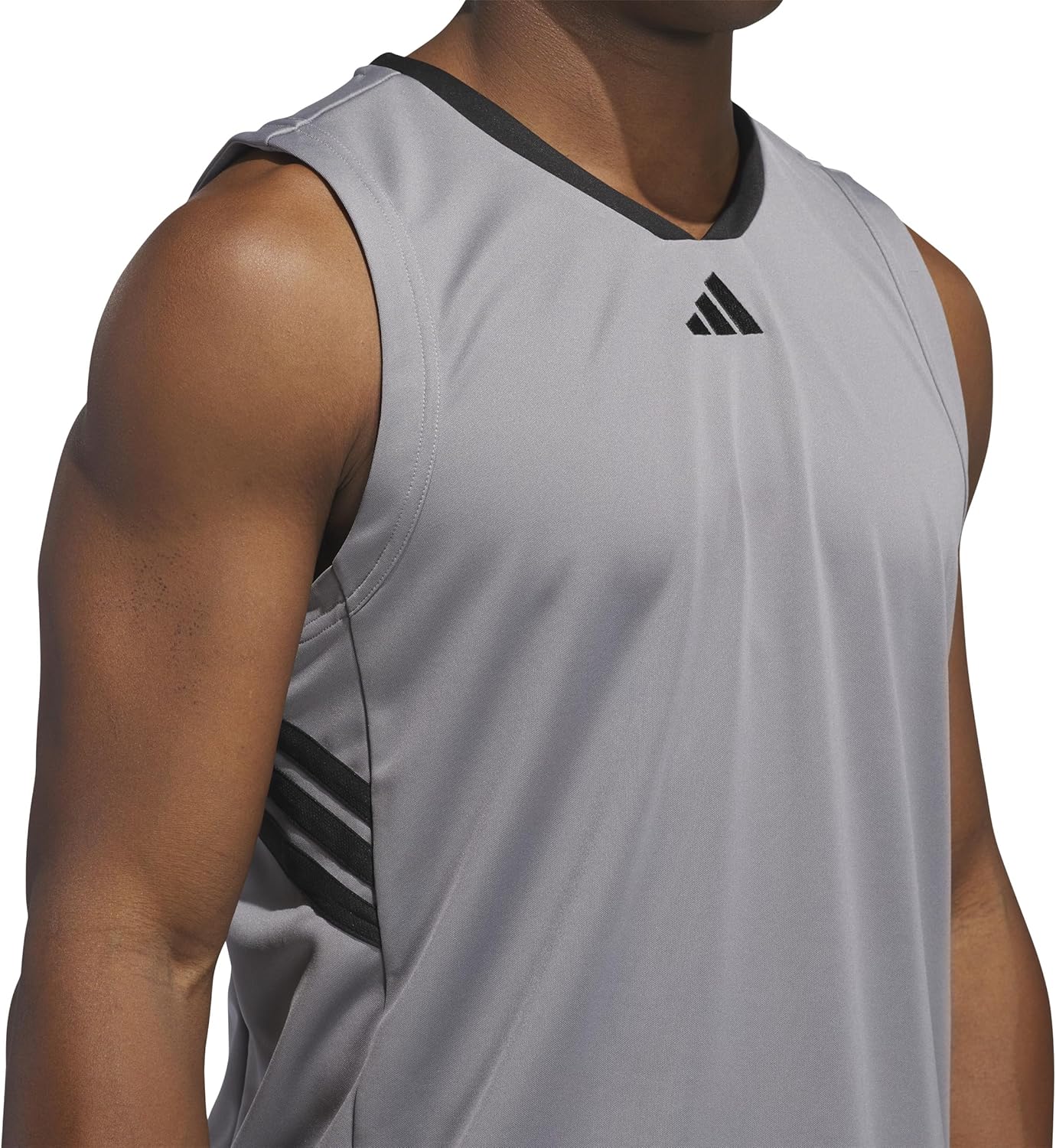 adidas Men's Basketball Legends 3-Stripes Tank Top