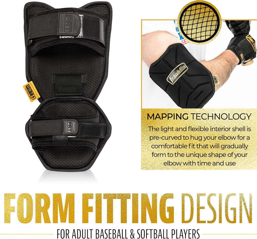 Franklin Sports Baseball Elbow Guard - PRT Series Adult and Youth Baseball + Softball Elbow Shield for Batting