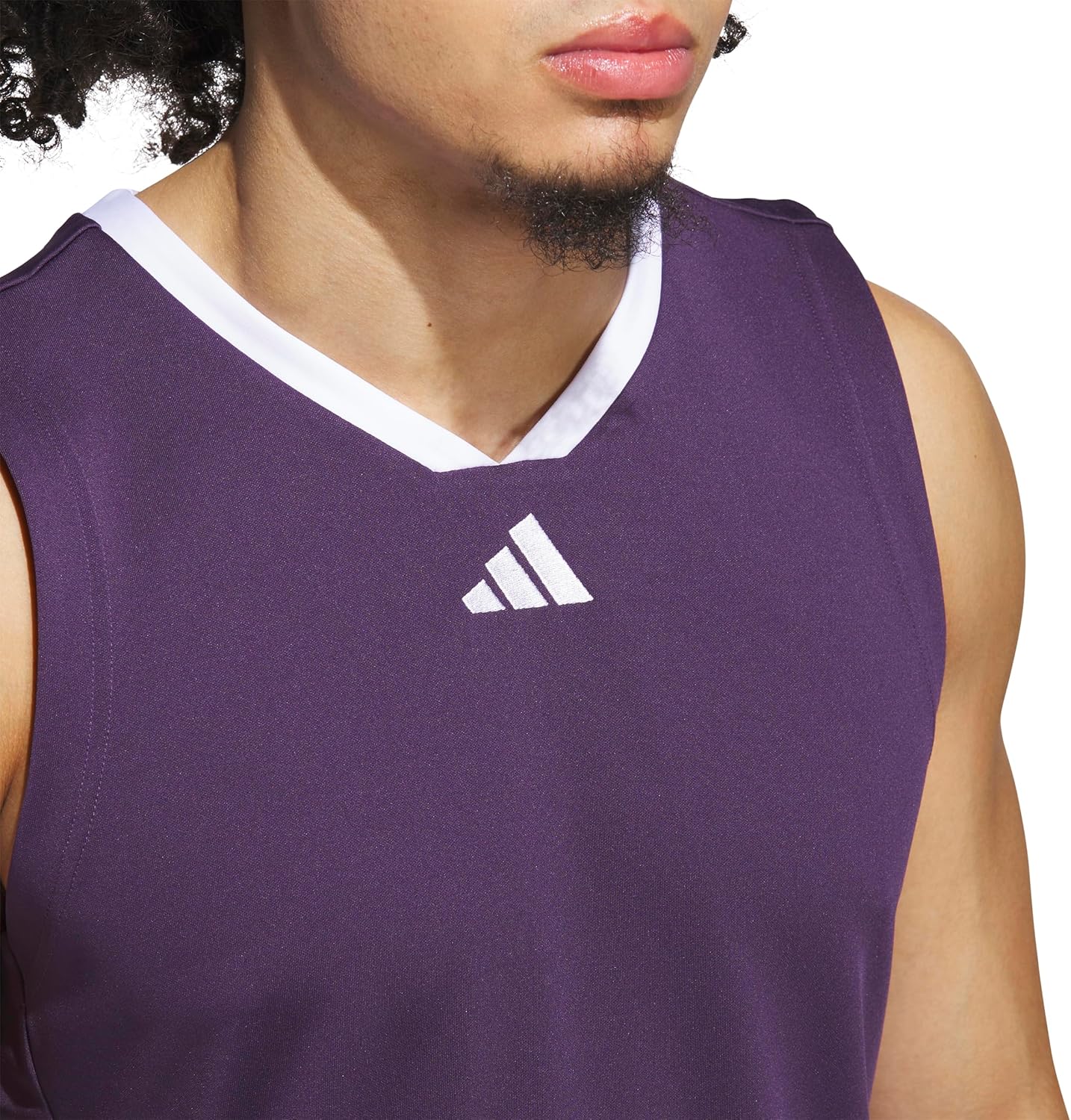 adidas Men's Basketball Legends 3-Stripes Tank Top