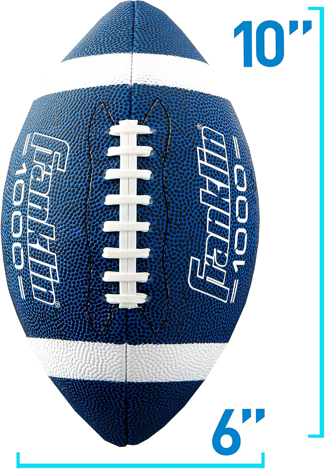 Franklin Sports Youth + Adult Footballs - Extra Grip 1000 Official Size, Junior + Pee Wee Kids - 1 + 12 Packs