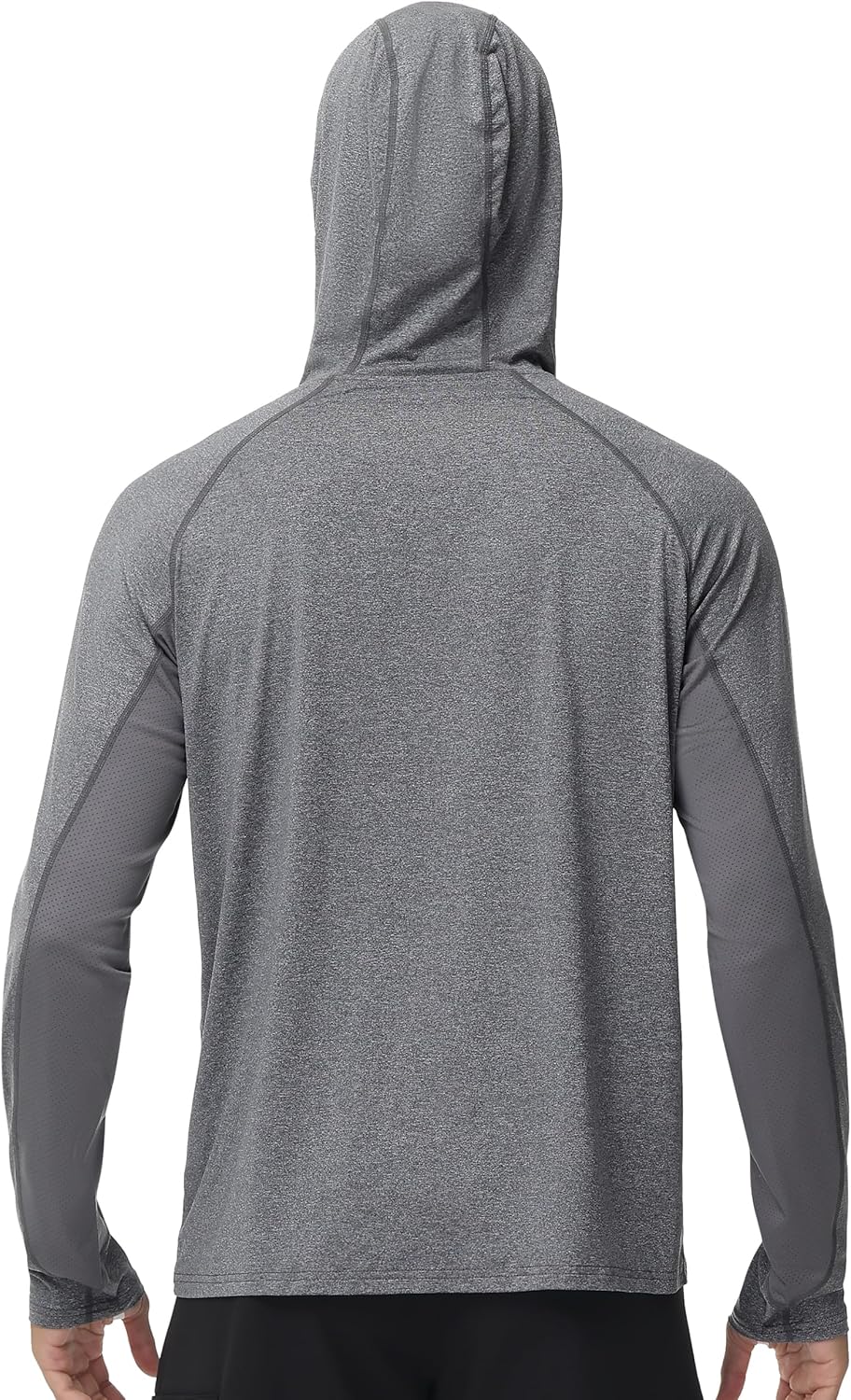 Roadbox Mens UPF 50+ Fishing Shirts, Long Sleeve UV Sun Hoodie, Hiking Running Swim Athletic Workout Shirt