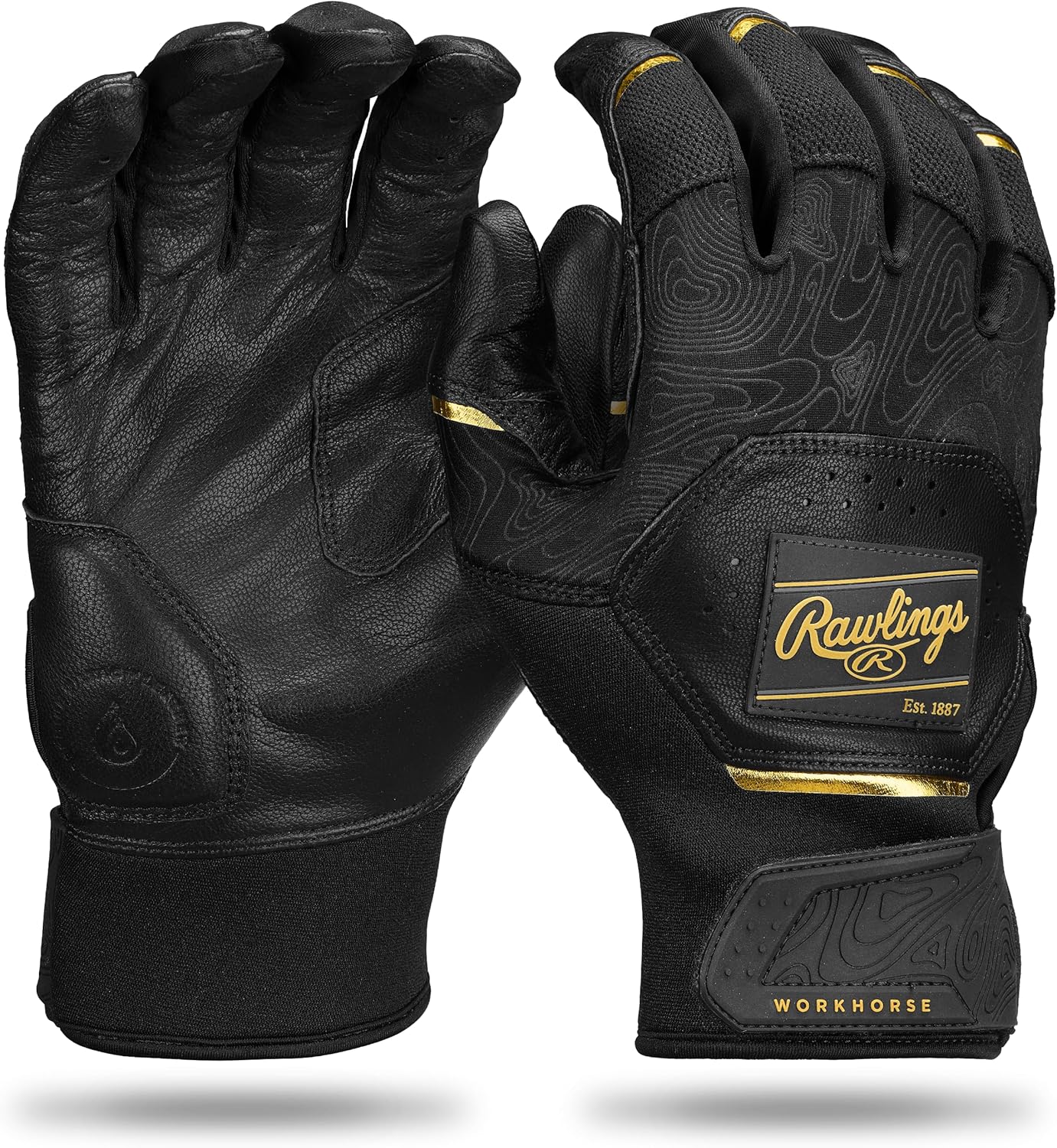 Rawlings Workhorse Baseball Batting Gloves | Youth Sizes | Multiple Colors