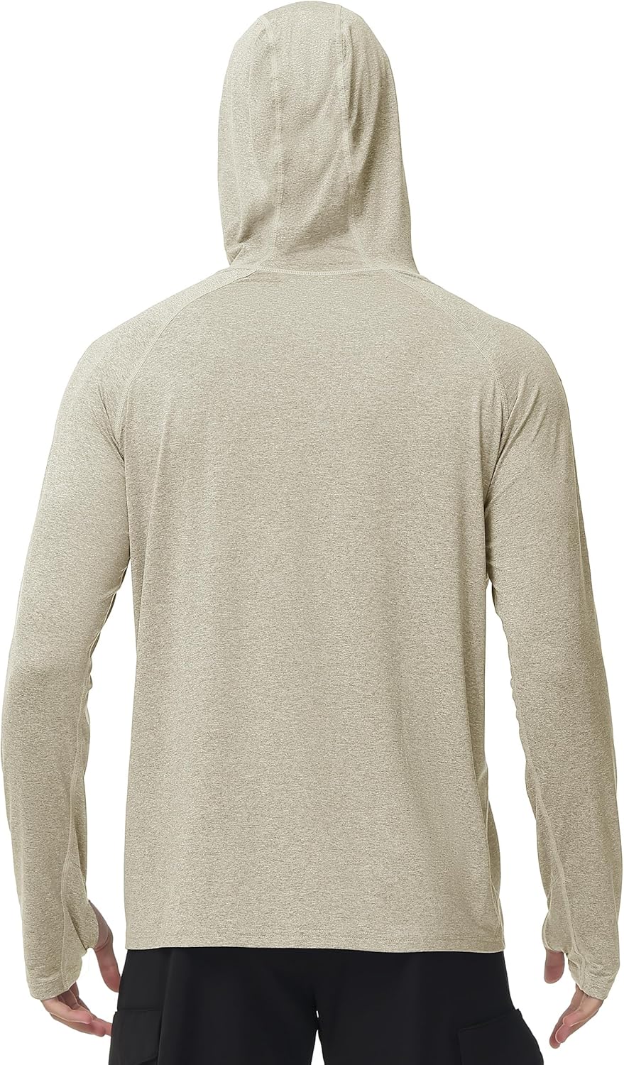 Roadbox Mens UPF 50+ Fishing Shirts, Long Sleeve UV Sun Hoodie, Hiking Running Swim Athletic Workout Shirt