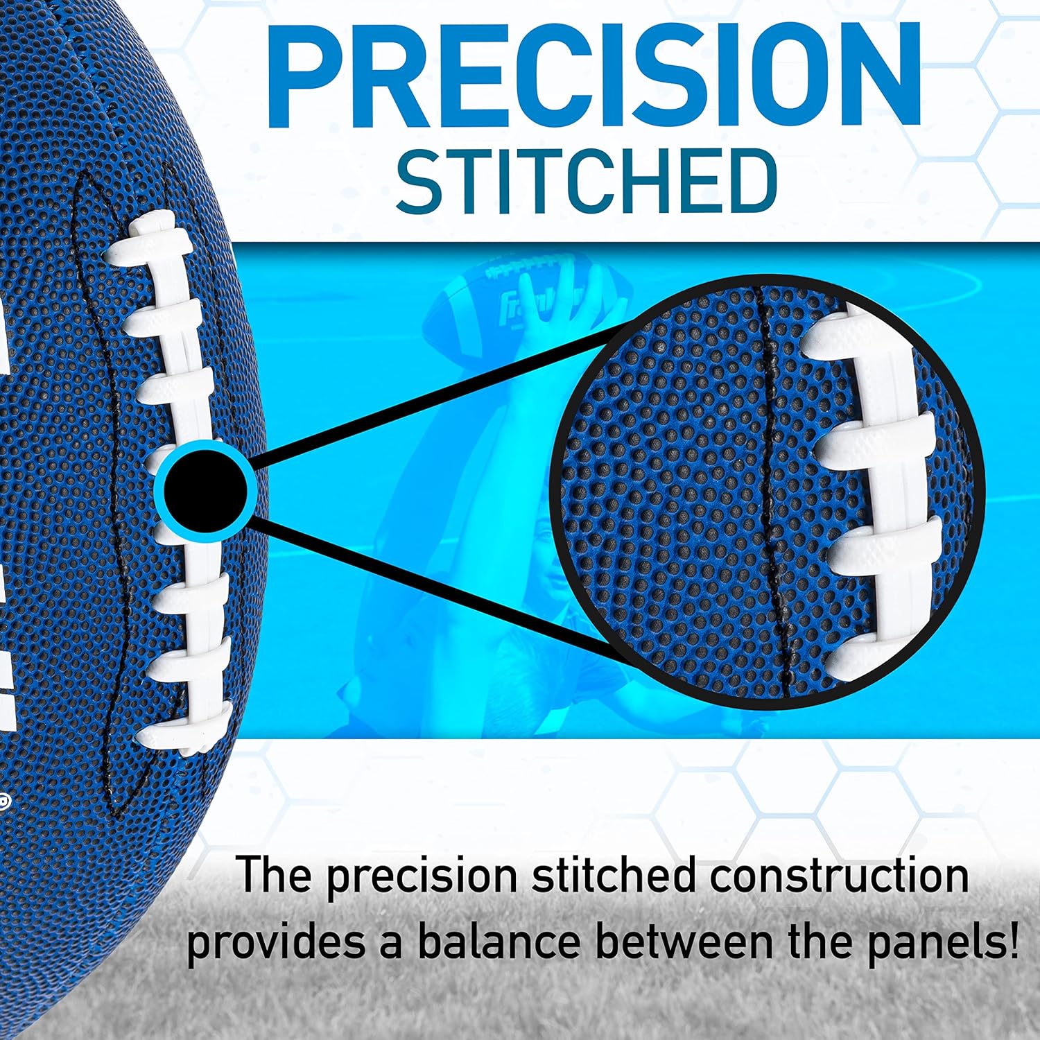 Franklin Sports Youth + Adult Footballs - Extra Grip 1000 Official Size, Junior + Pee Wee Kids - 1 + 12 Packs