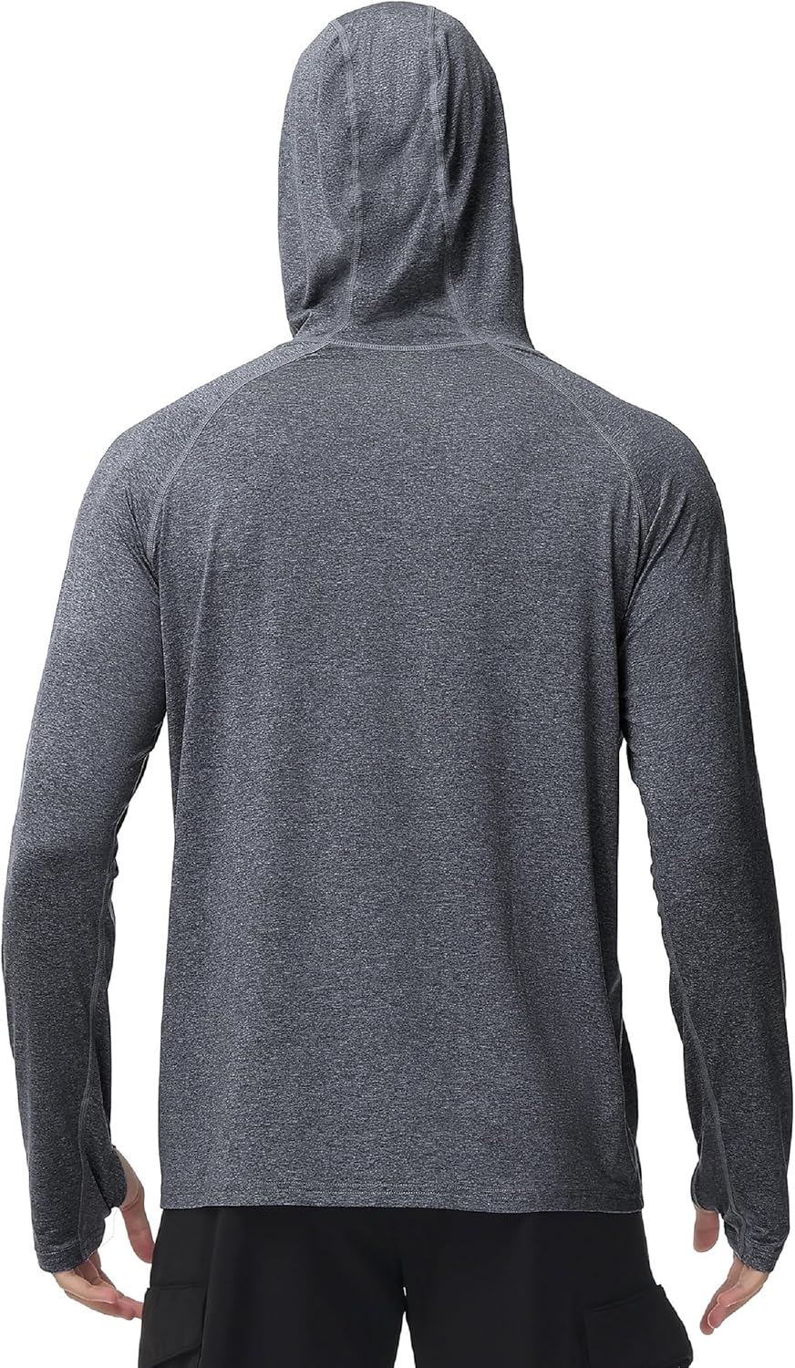 Roadbox Mens UPF 50+ Fishing Shirts, Long Sleeve UV Sun Hoodie, Hiking Running Swim Athletic Workout Shirt