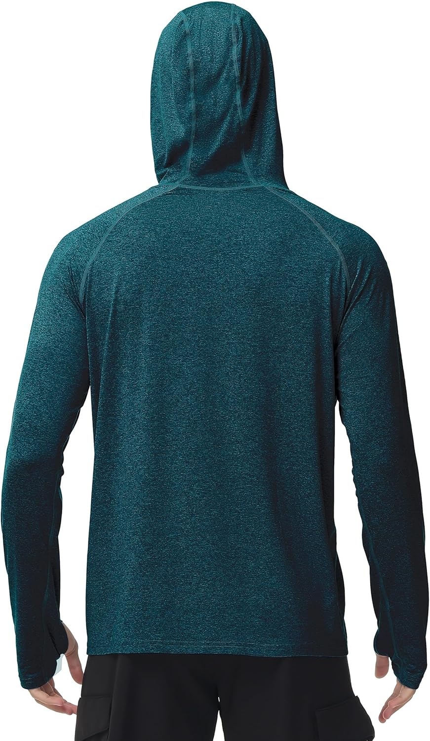 Roadbox Mens UPF 50+ Fishing Shirts, Long Sleeve UV Sun Hoodie, Hiking Running Swim Athletic Workout Shirt