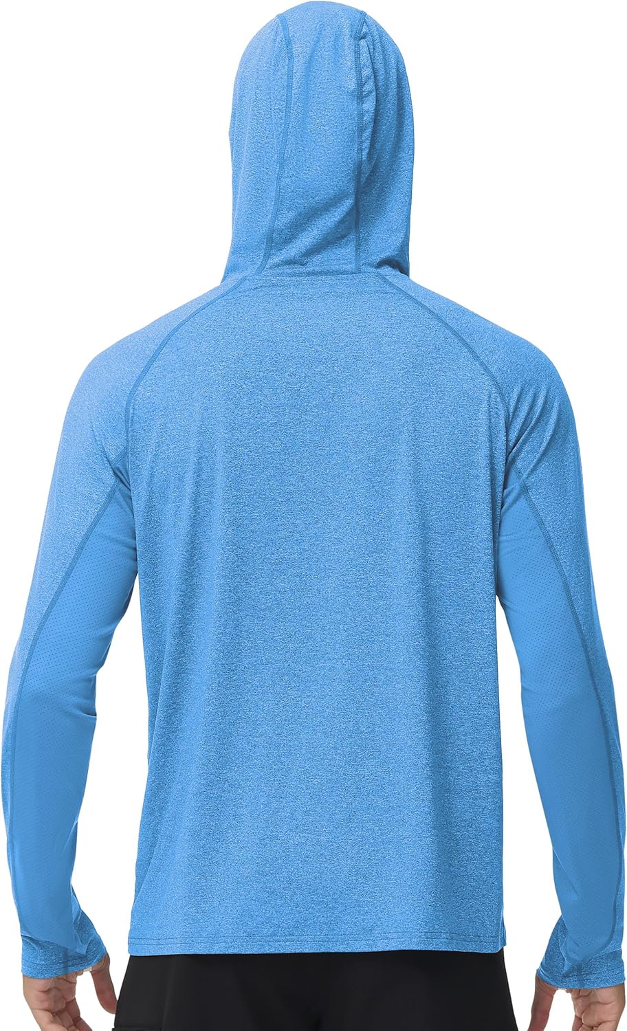Roadbox Mens UPF 50+ Fishing Shirts, Long Sleeve UV Sun Hoodie, Hiking Running Swim Athletic Workout Shirt