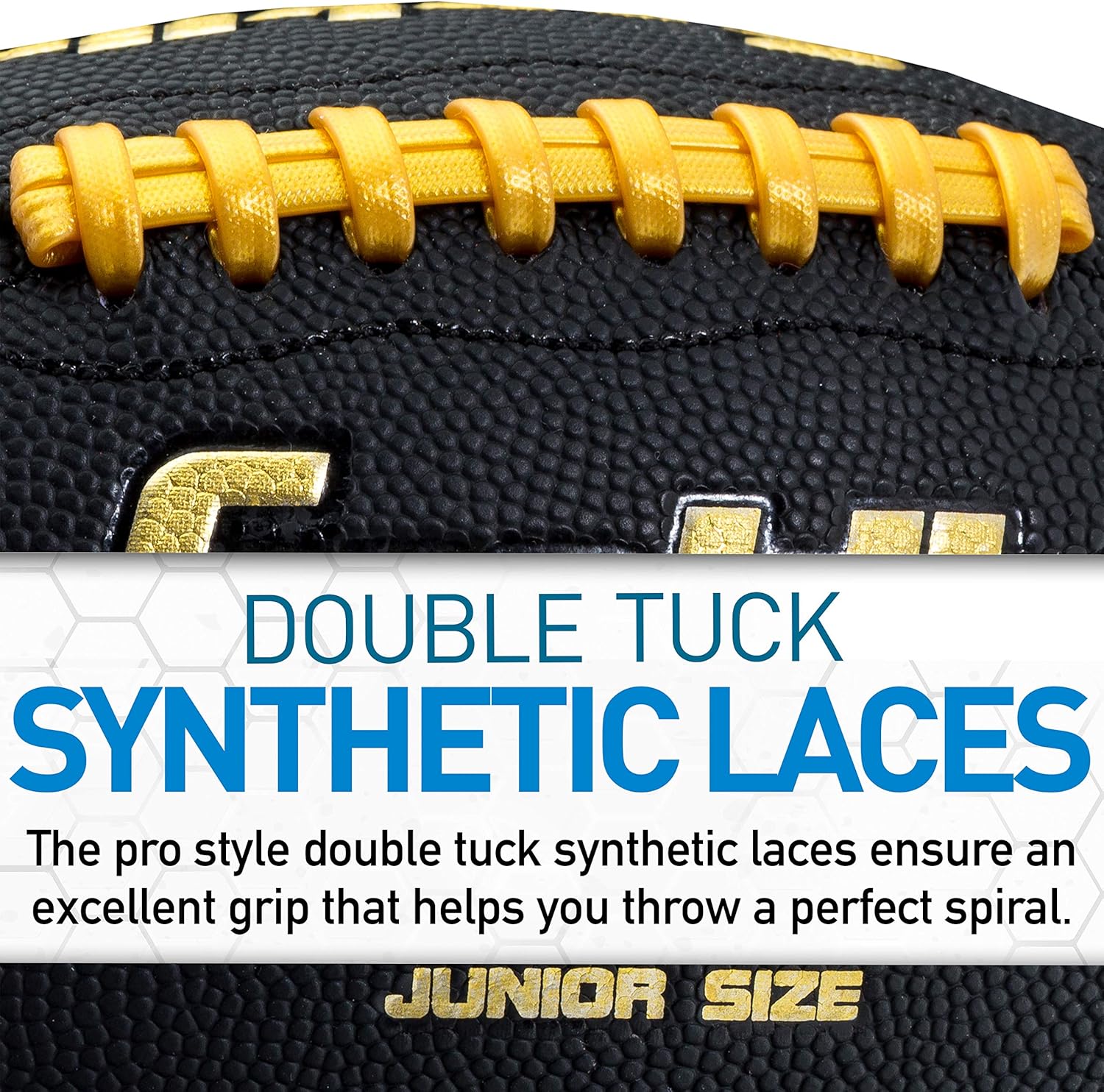 Franklin Sports Youth + Adult Footballs - Extra Grip 1000 Official Size, Junior + Pee Wee Kids - 1 + 12 Packs
