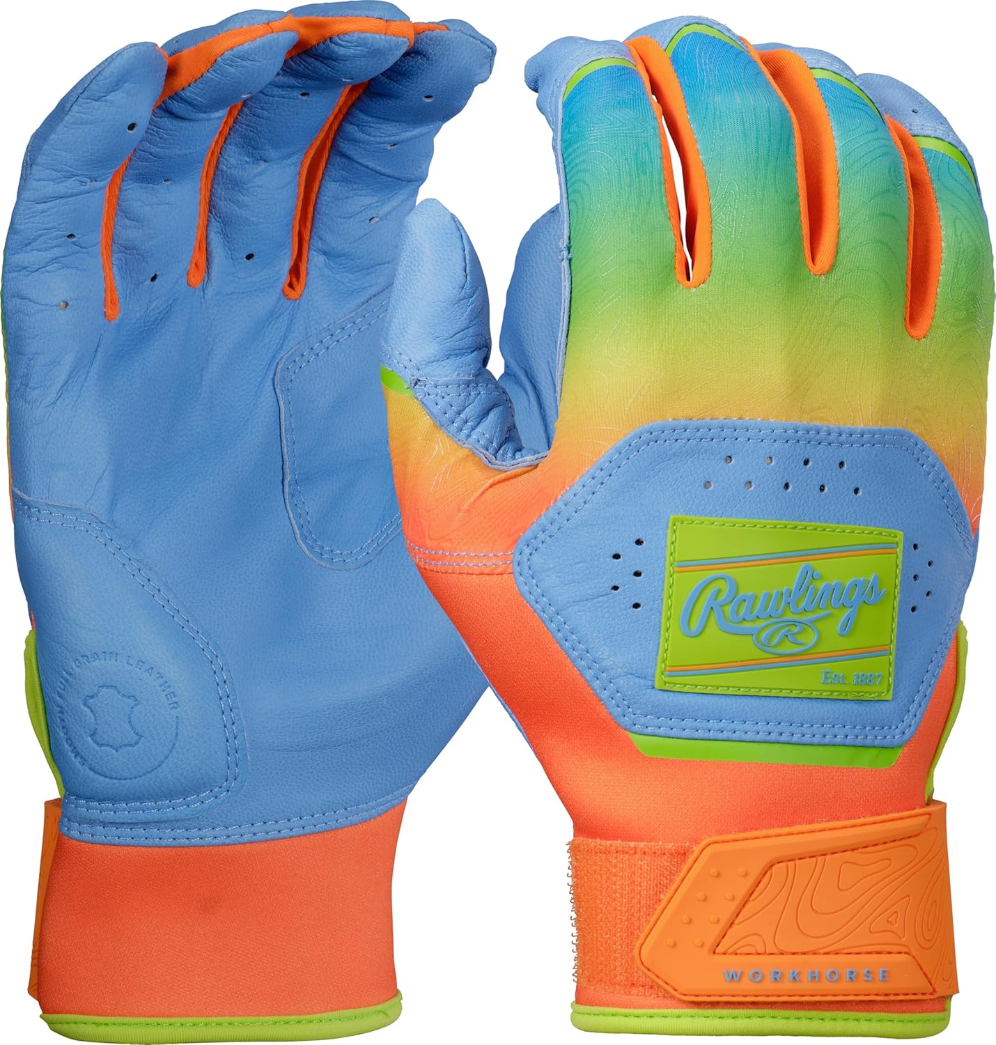 Rawlings Workhorse Baseball Batting Gloves | Youth Sizes | Multiple Colors