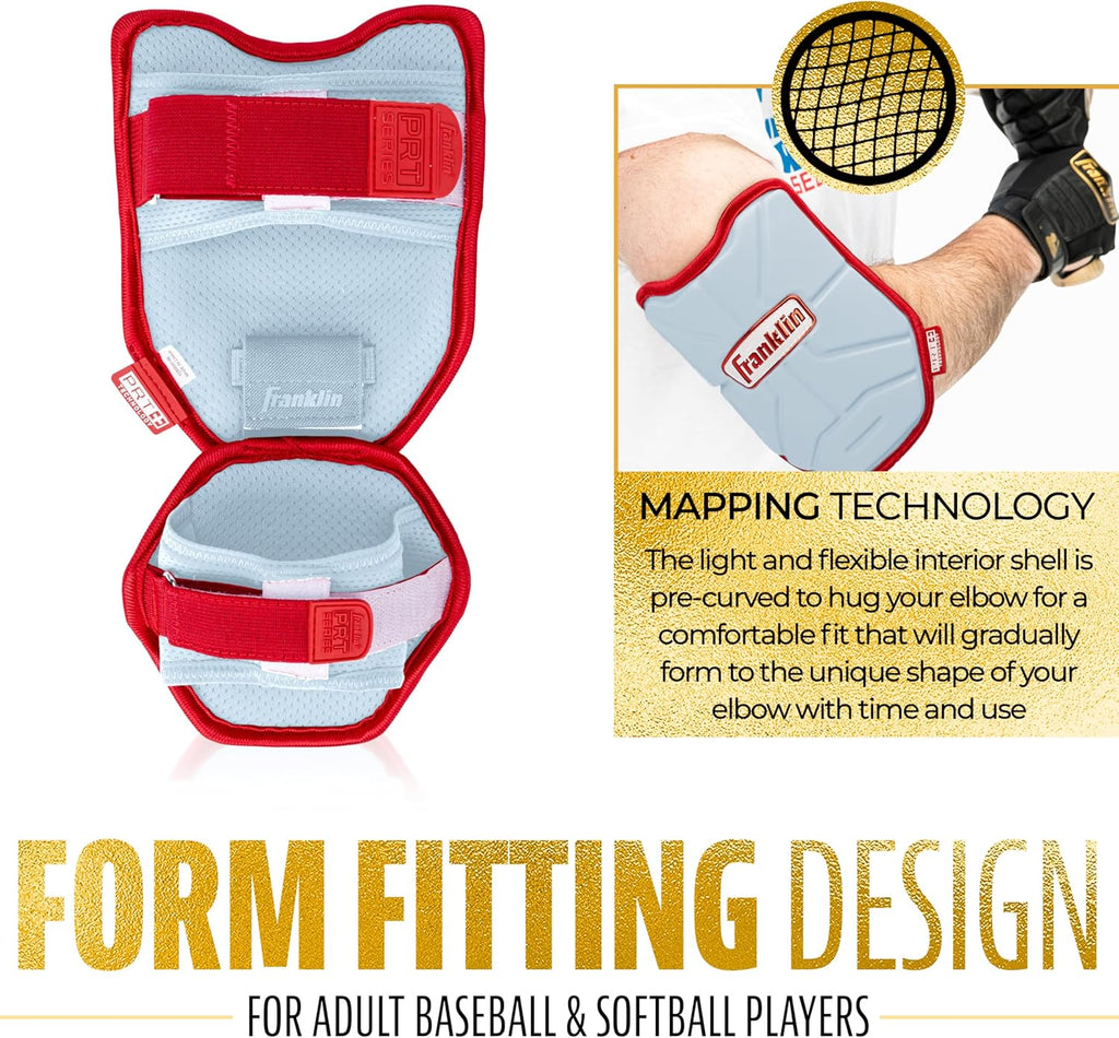 Franklin Sports Baseball Elbow Guard - PRT Series Adult and Youth Baseball + Softball Elbow Shield for Batting