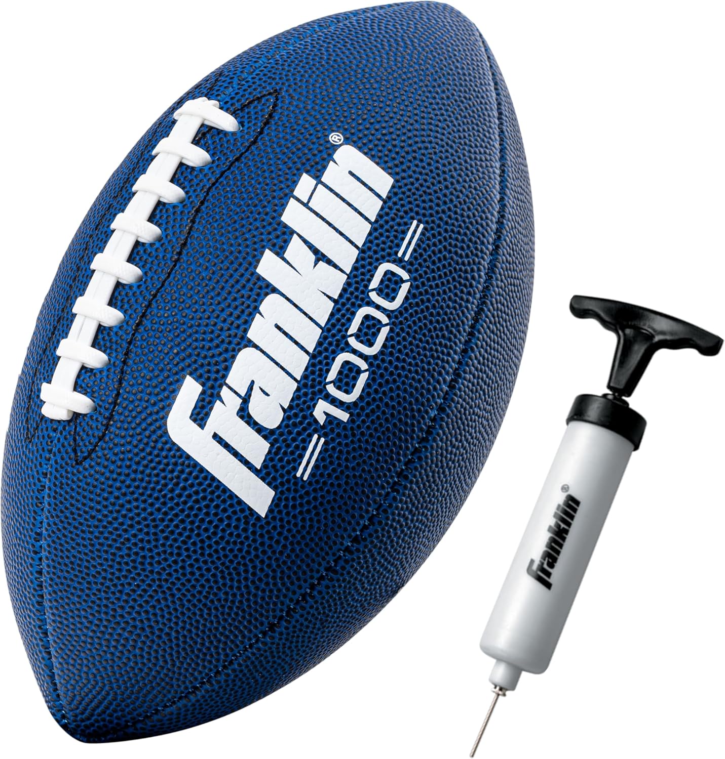 Franklin Sports Youth + Adult Footballs - Extra Grip 1000 Official Size, Junior + Pee Wee Kids - 1 + 12 Packs