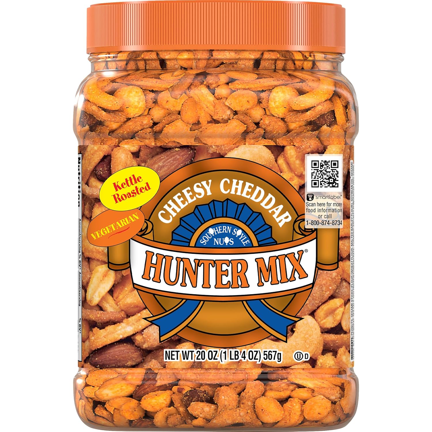 Southern Style Nuts Gourmet Hunter Bulk Trail Mix, 23 oz (Pack of 1), Sesame Sticks, Roasted Peanuts, Sunflower Kernels, Almonds, Cashews & Pepitas, Mixed Nuts, Snacks for Adults & Kids