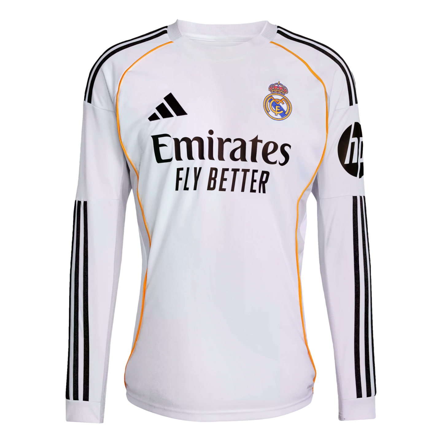 Adidas Real Madrid 25/26 Long Sleeve Home Jersey
