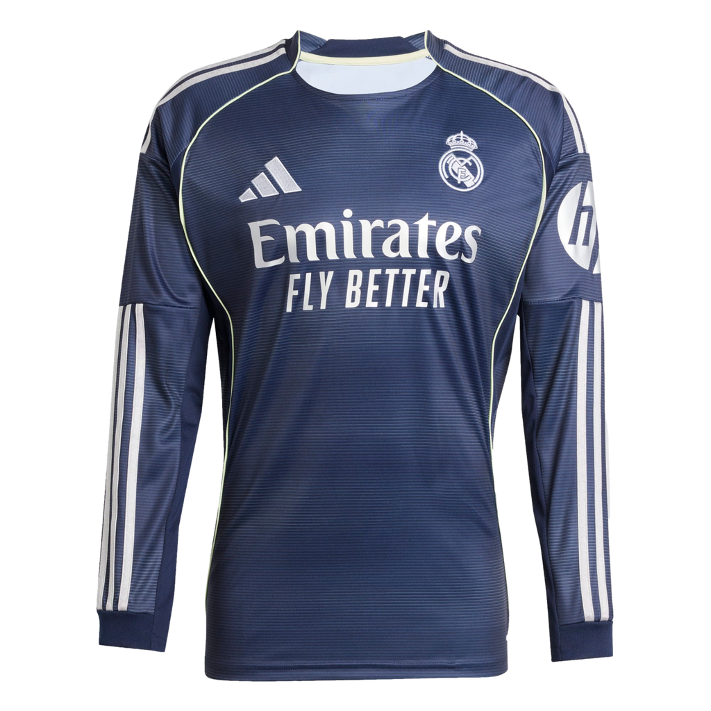 Adidas Real Madrid 25/26 Long Sleeve Away Jersey