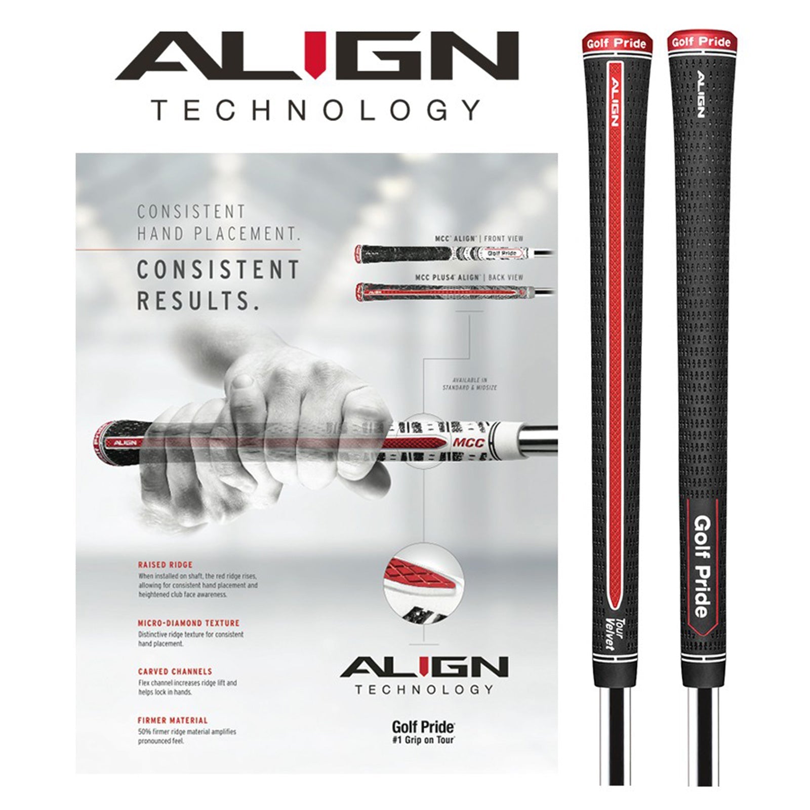 Golf Pride Tour Velvet Align Club Grips
