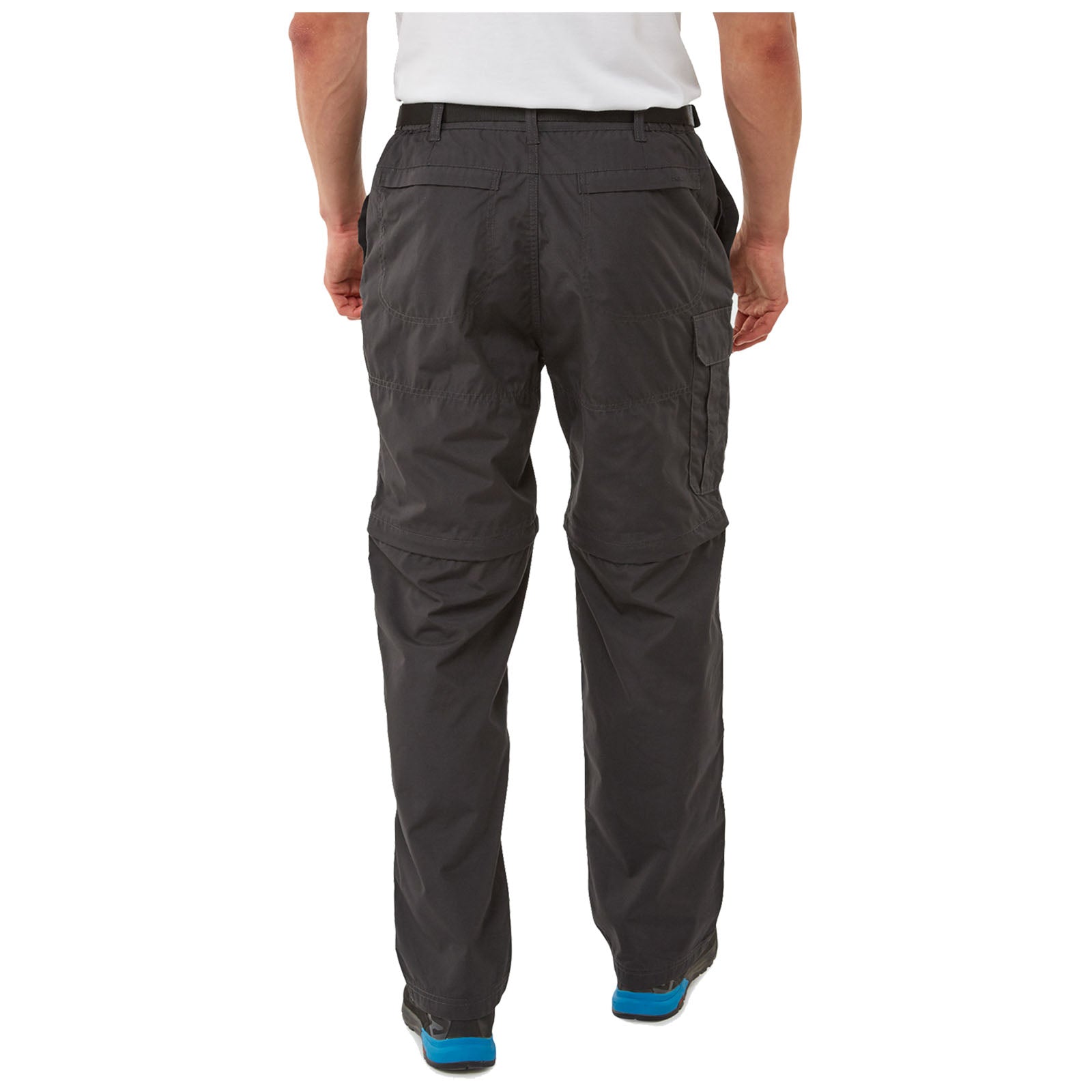 Craghoppers Mens Kiwi Convertible Trousers Black Pepper