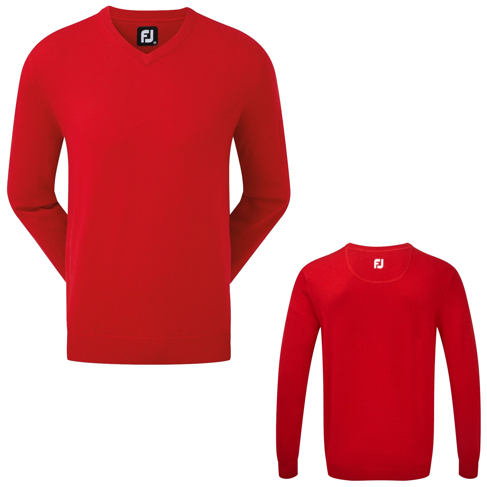 FootJoy Mens Wool Blend V-Neck Sweater