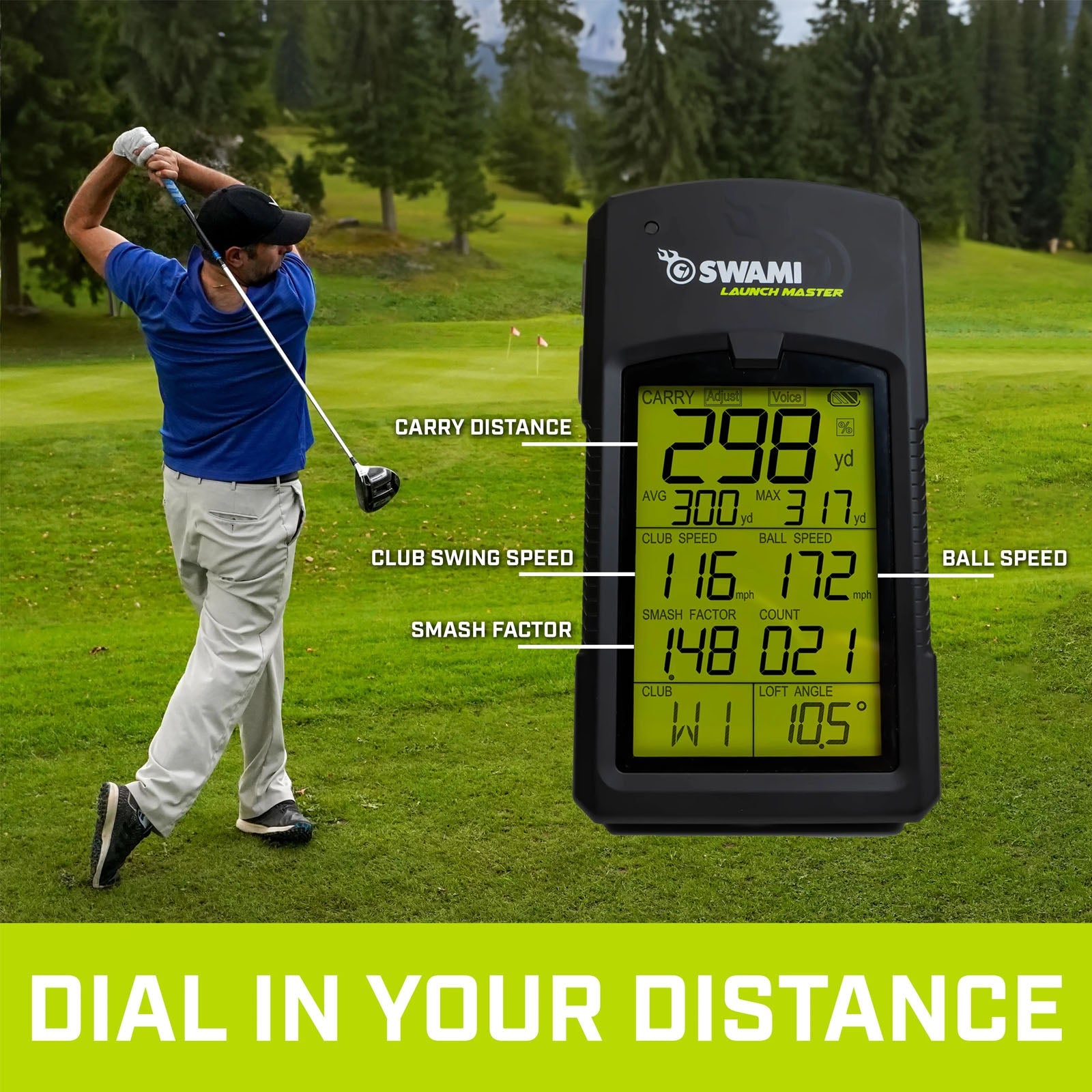 Izzo Swami Mobile Golf Monitor Launch Master