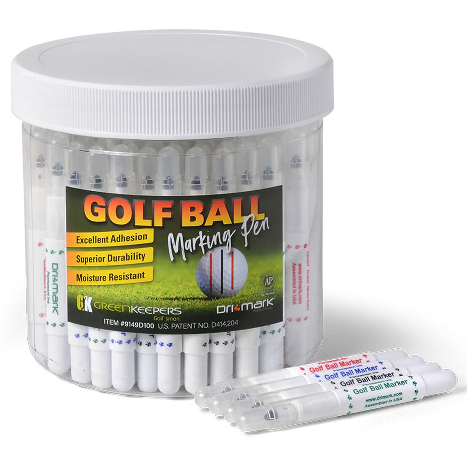 GreenKeepers Dri-Mark Golf Ball Marking Pen (1 Pen)