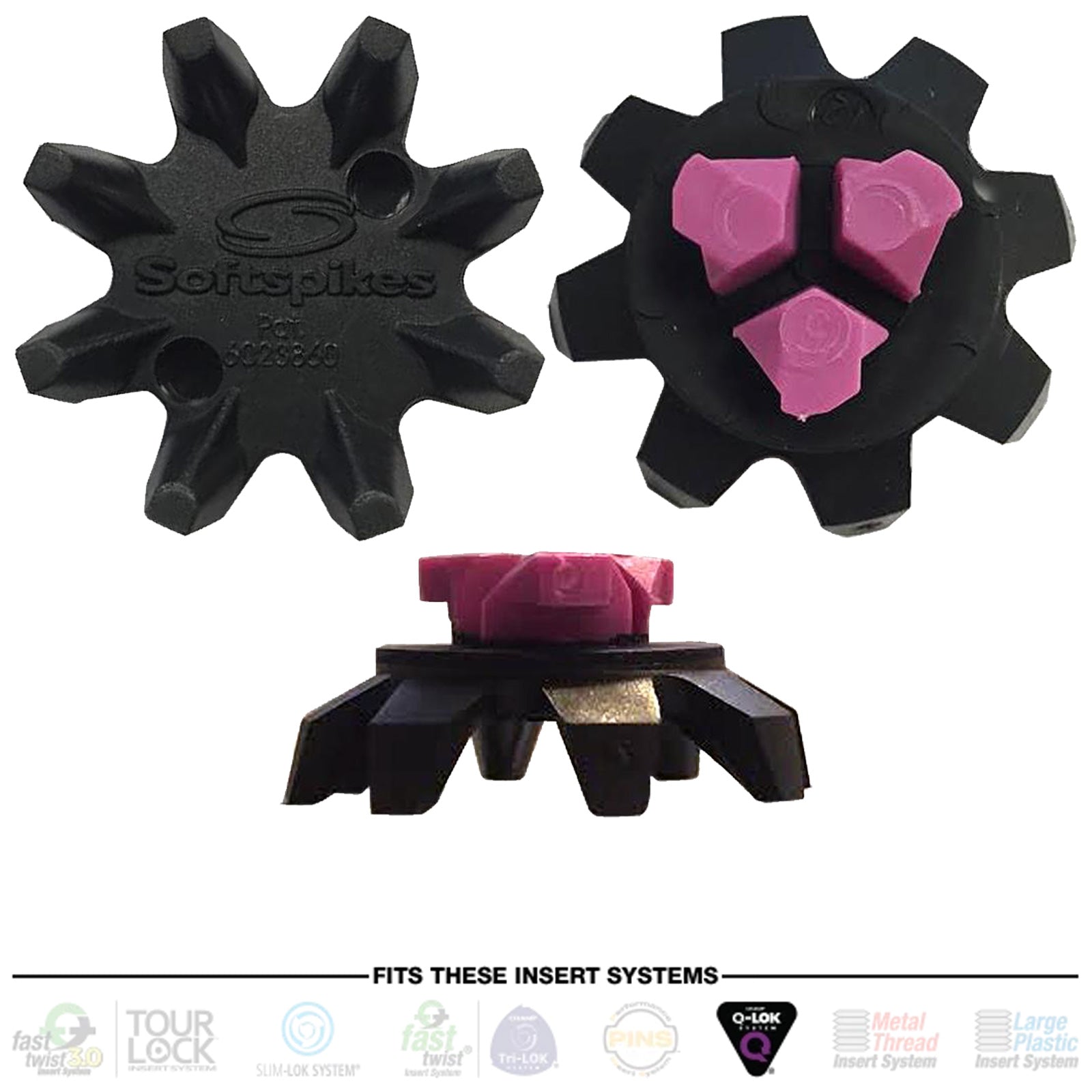 SoftSpikes Black Widow Golf Shoe Cleats