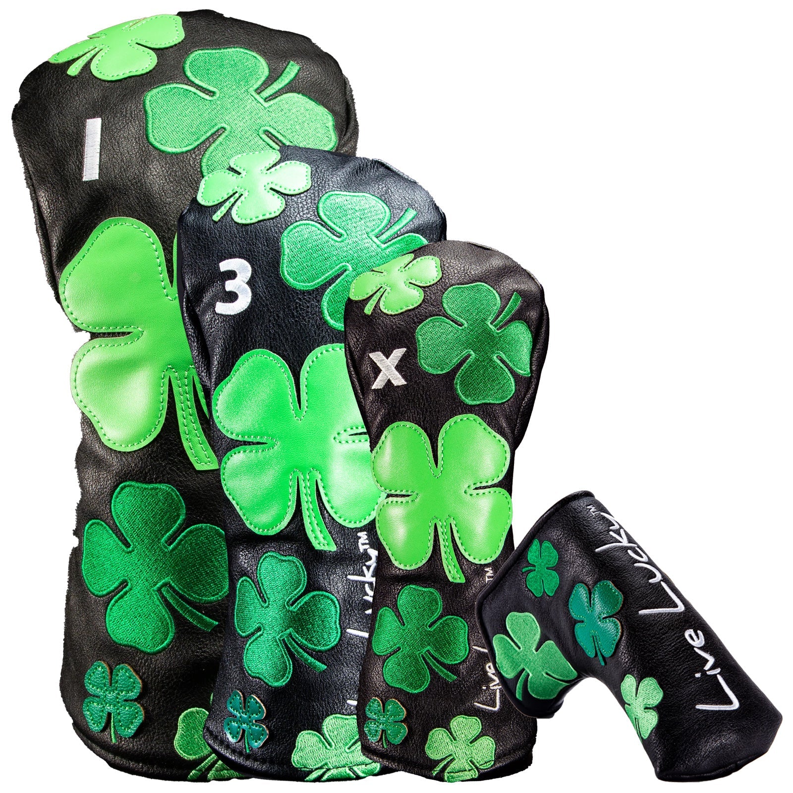 Black Clover Live Lucky Headcovers - Emerald Collection