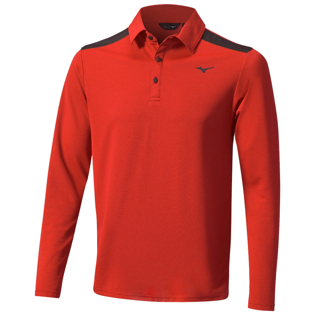 Mizuno Mens Winter Elite Long Sleeve Polo Shirt