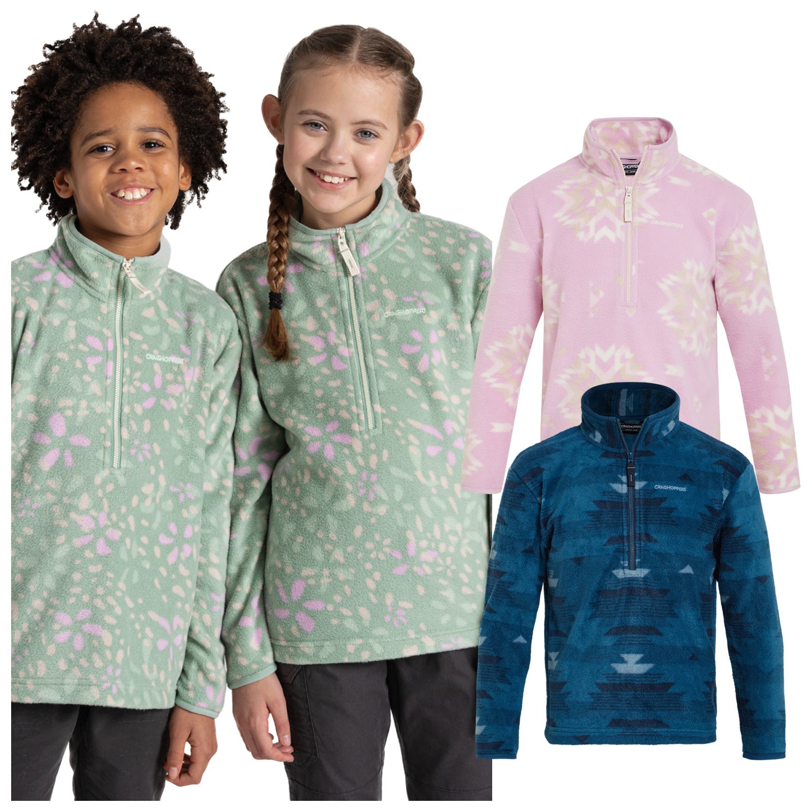 Craghoppers Junior Calke Half Zip Fleece