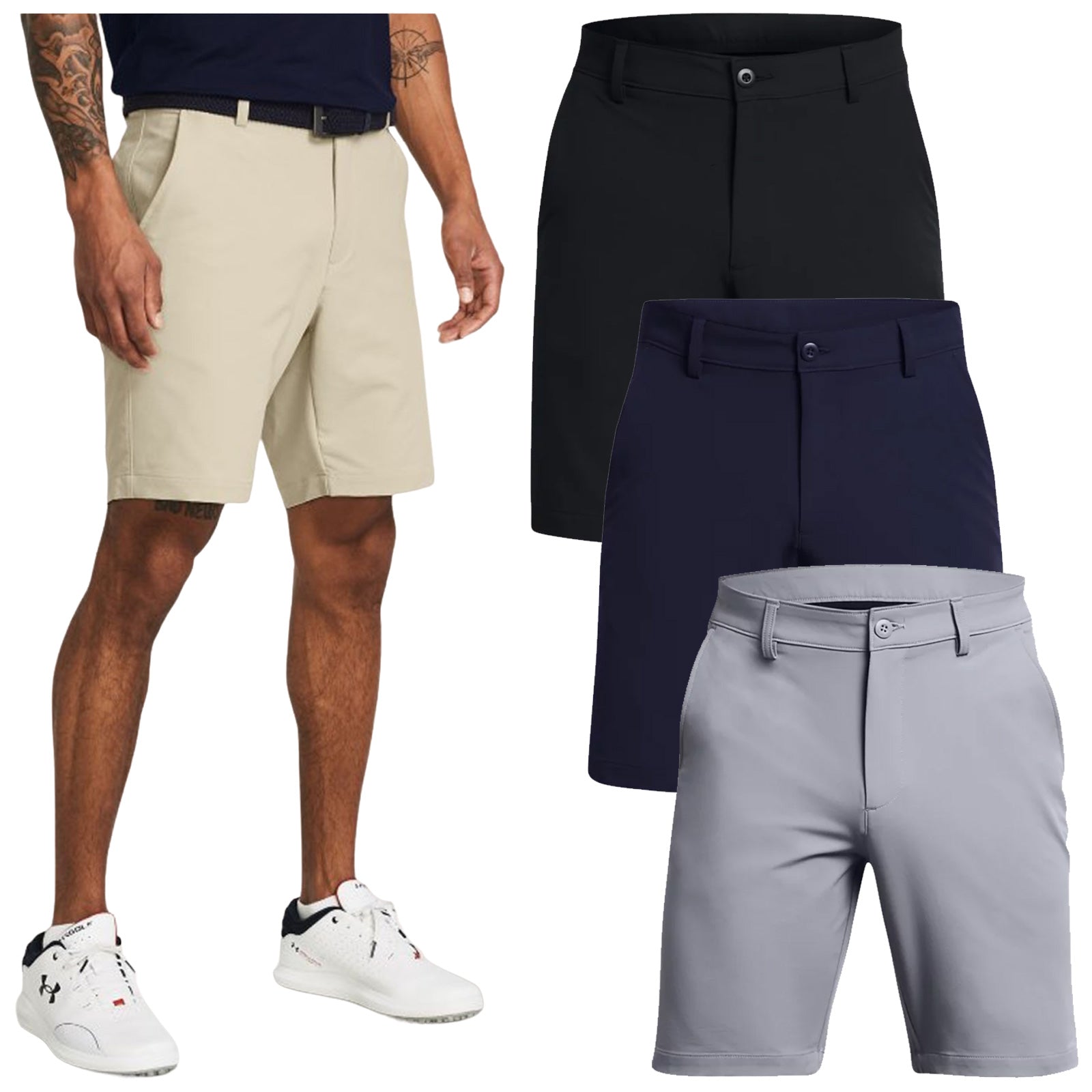 Under Armour Mens Match Play Tapered Shorts