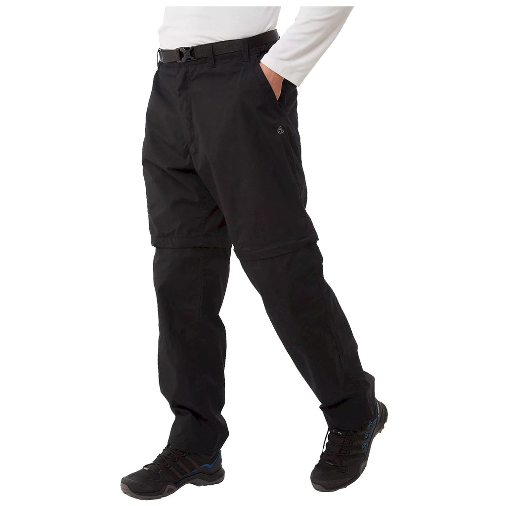 Craghoppers Mens Kiwi Convertible Trousers Black
