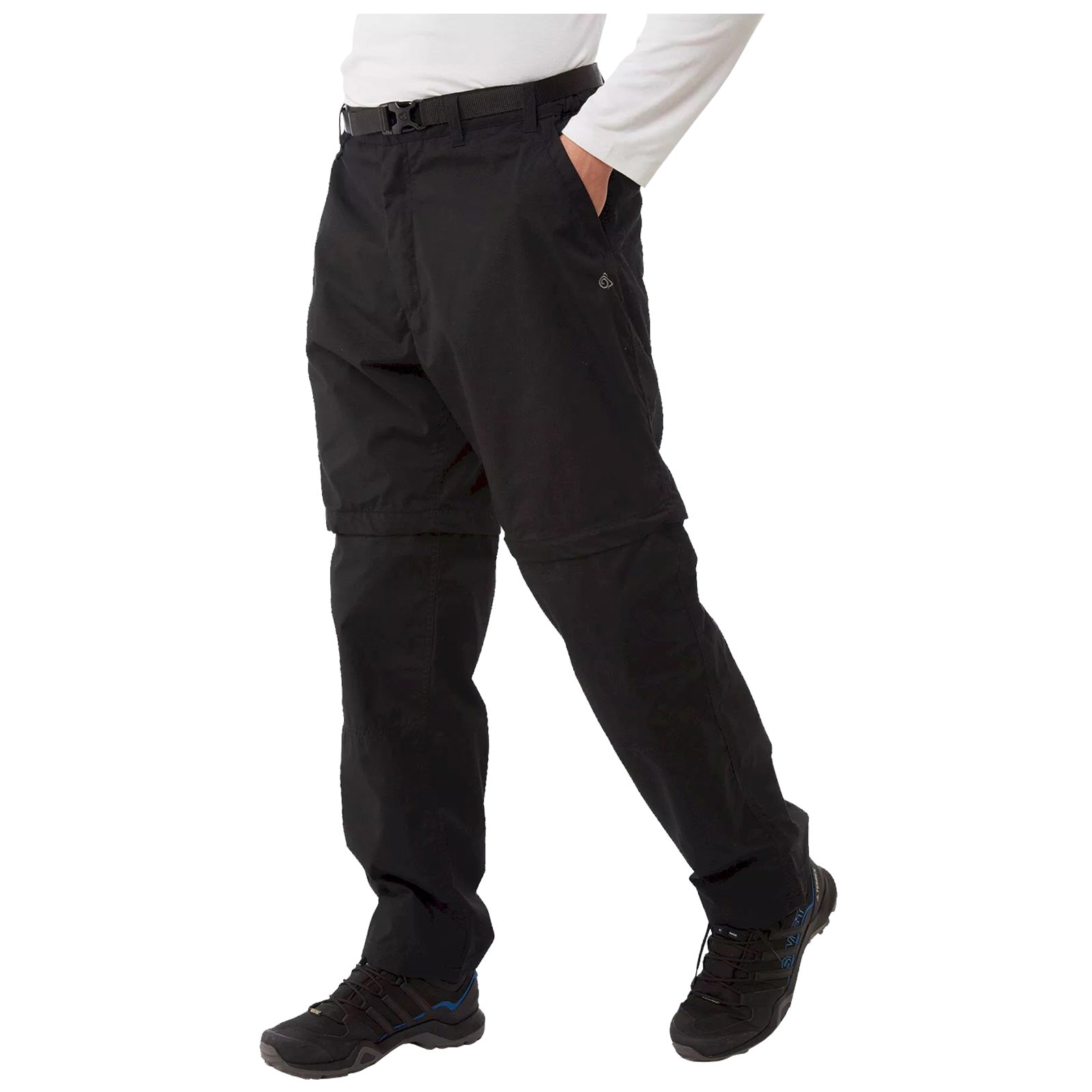 Craghoppers Mens Kiwi Convertible Trousers Black