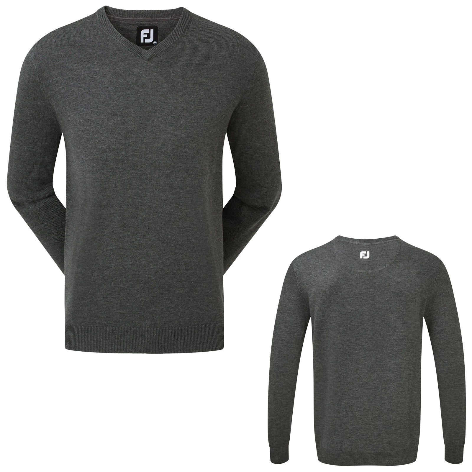 FootJoy Mens Wool Blend V-Neck Sweater