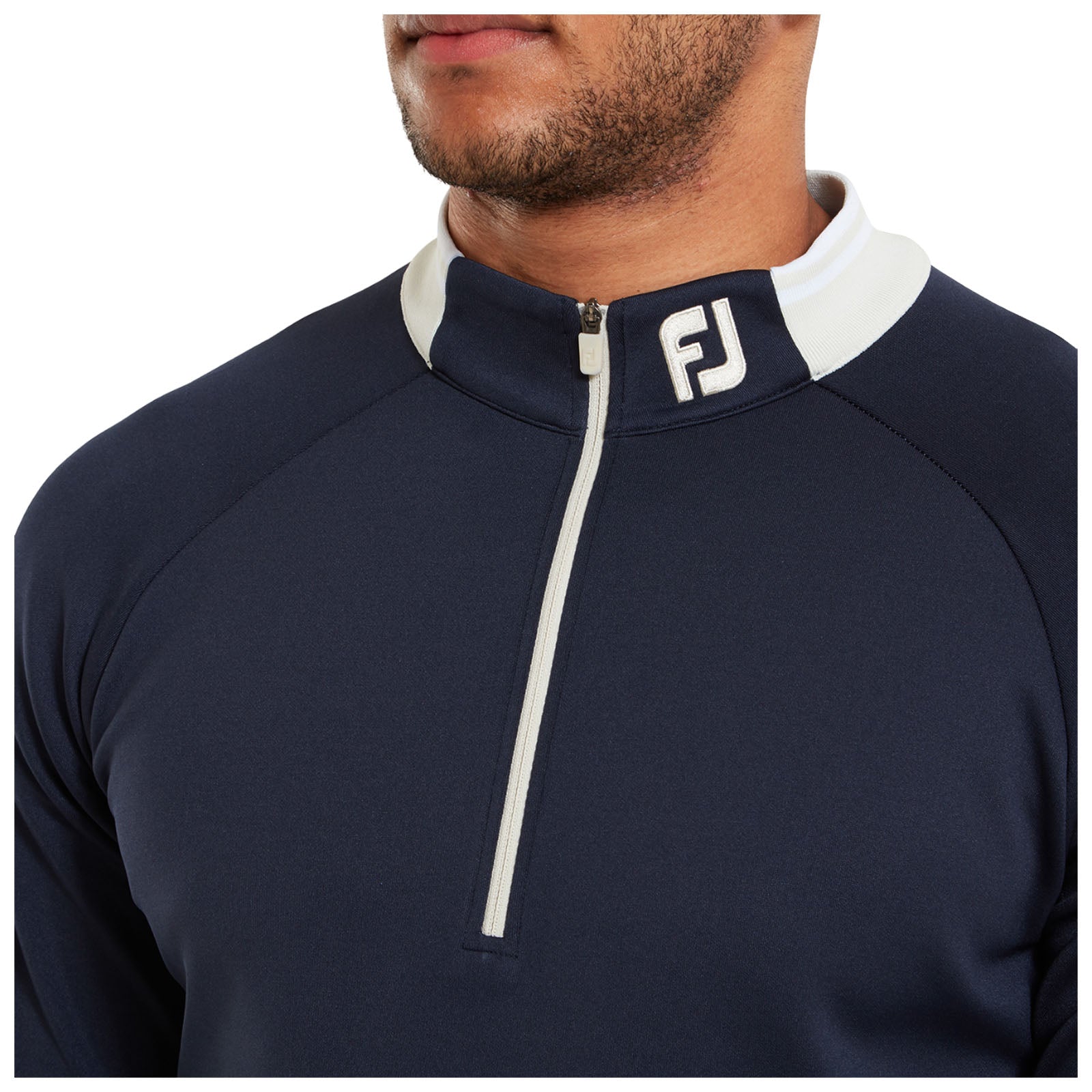 FootJoy Mens Rib Trim Chill-Out Half Zip