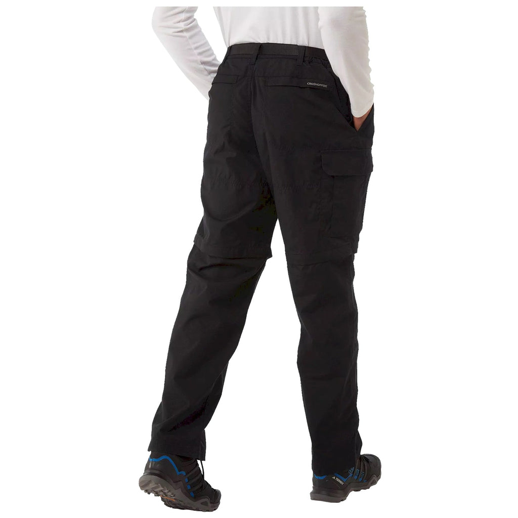 Craghoppers Mens Kiwi Convertible Trousers Black
