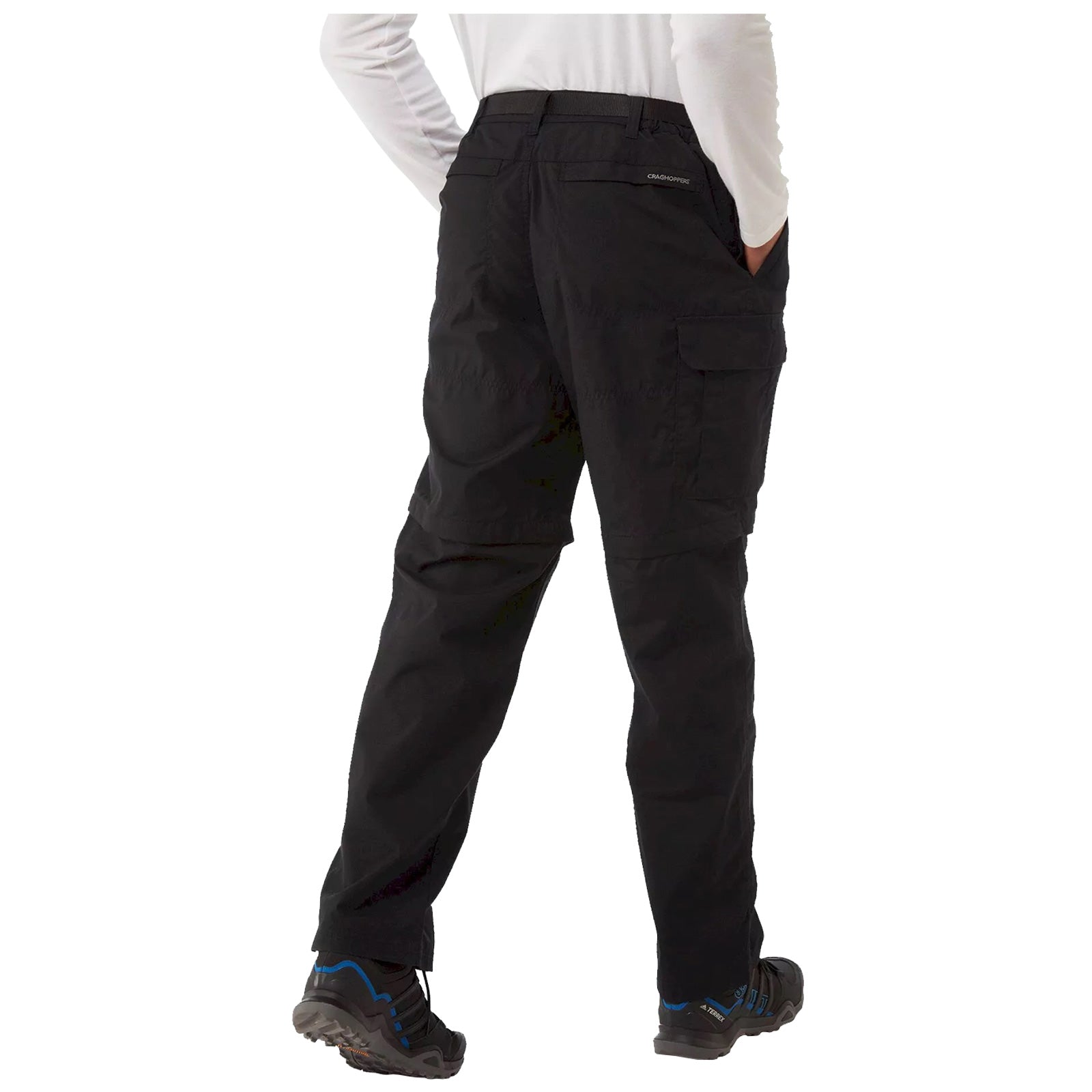 Craghoppers Mens Kiwi Convertible Trousers Black