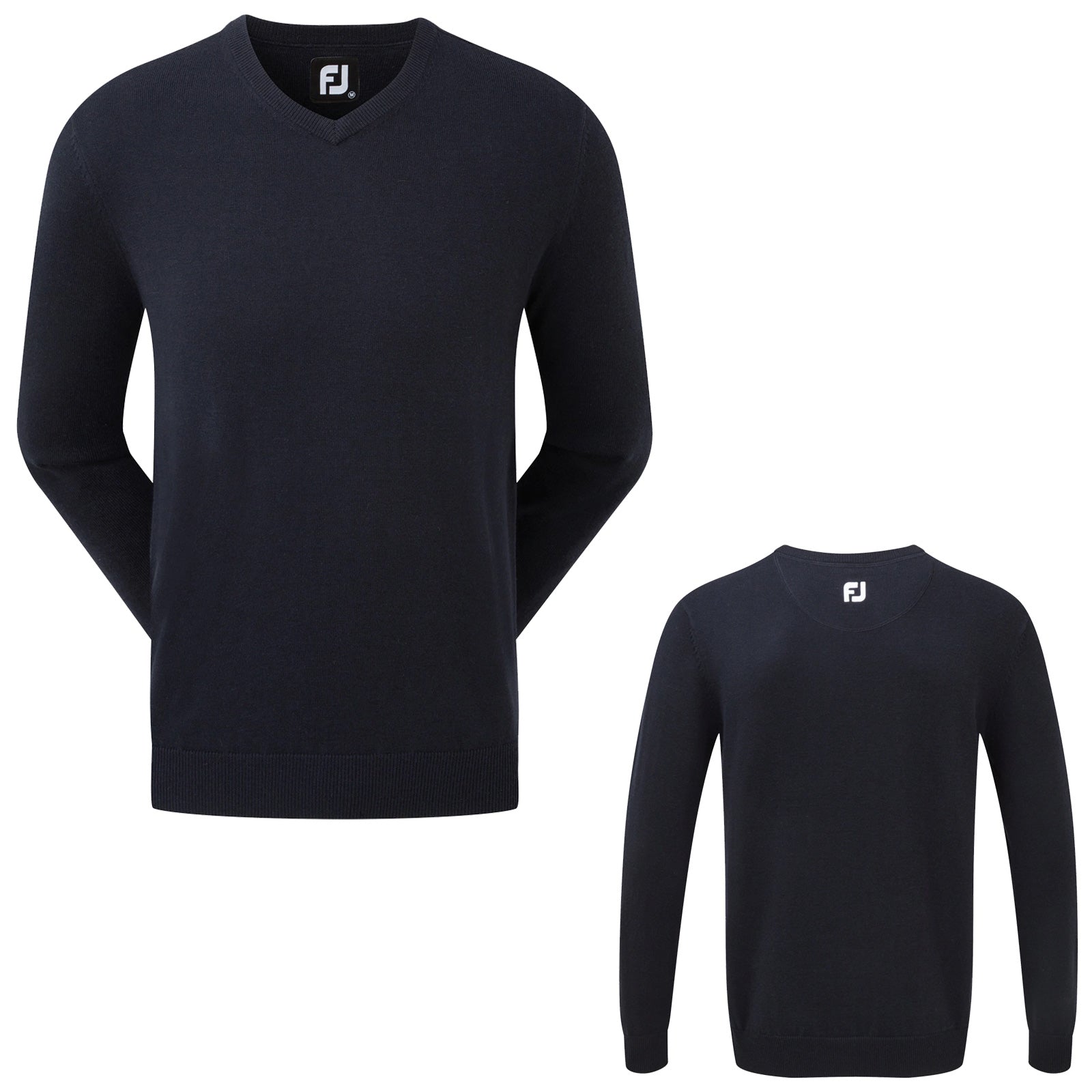 FootJoy Mens Wool Blend V-Neck Sweater
