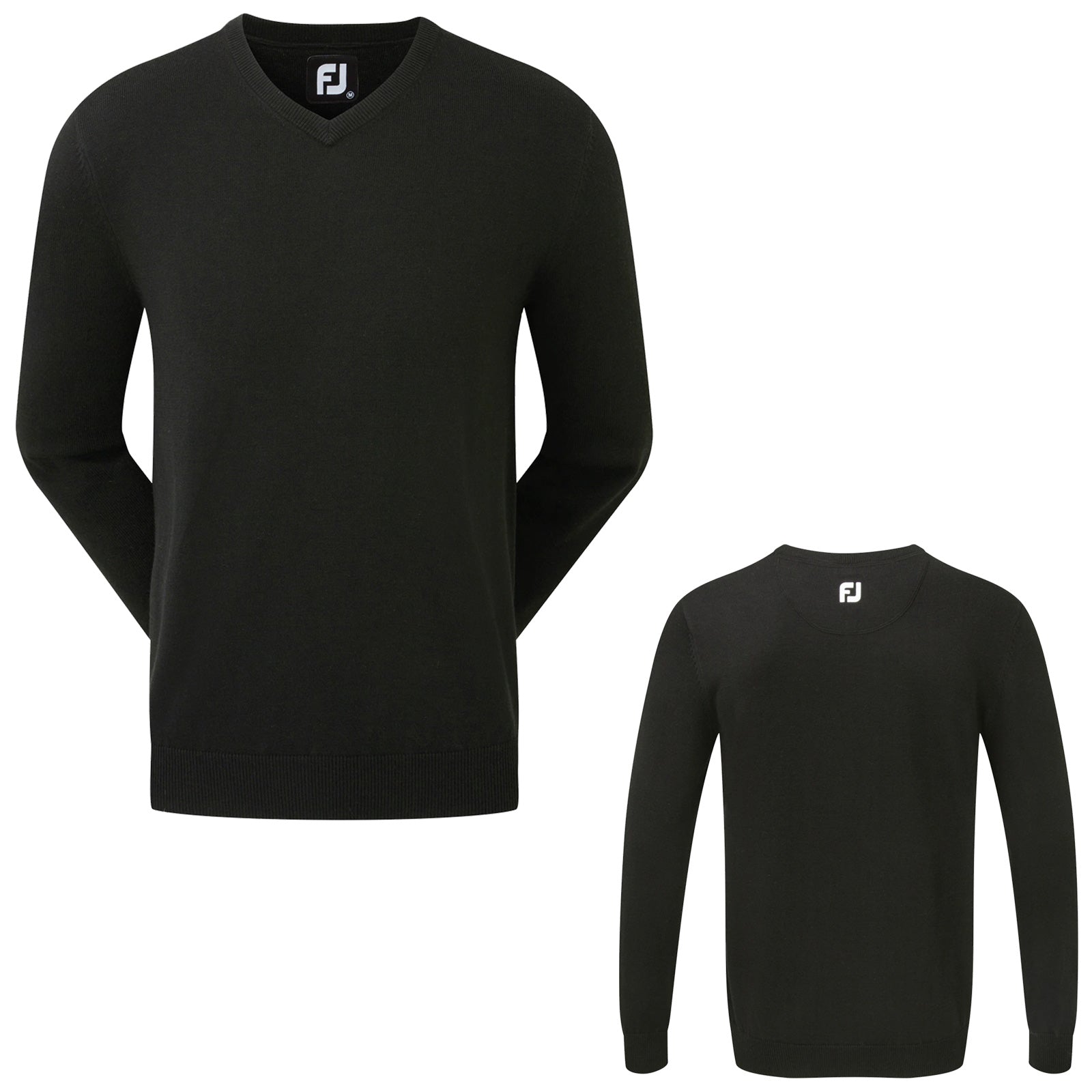 FootJoy Mens Wool Blend V-Neck Sweater