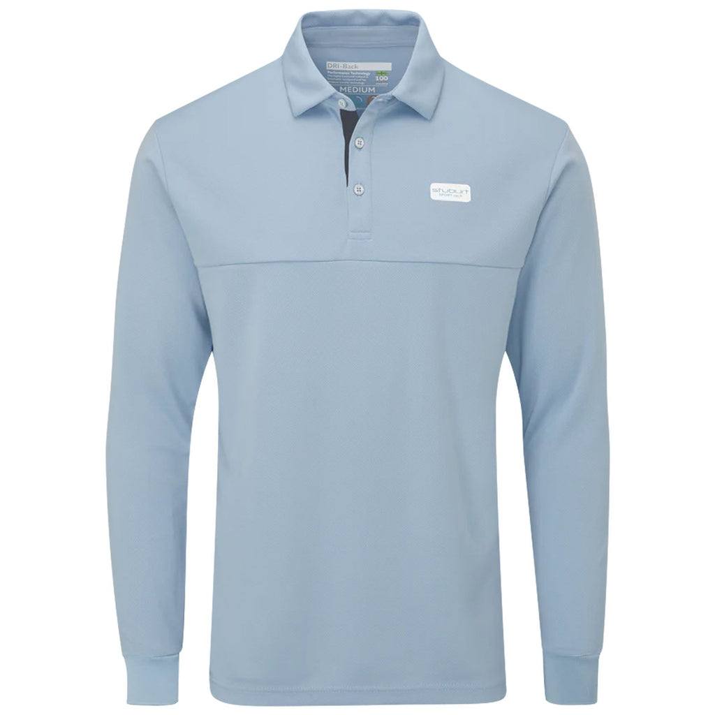 Stuburt Mens Sport Tech Long Sleeve Polo Shirt