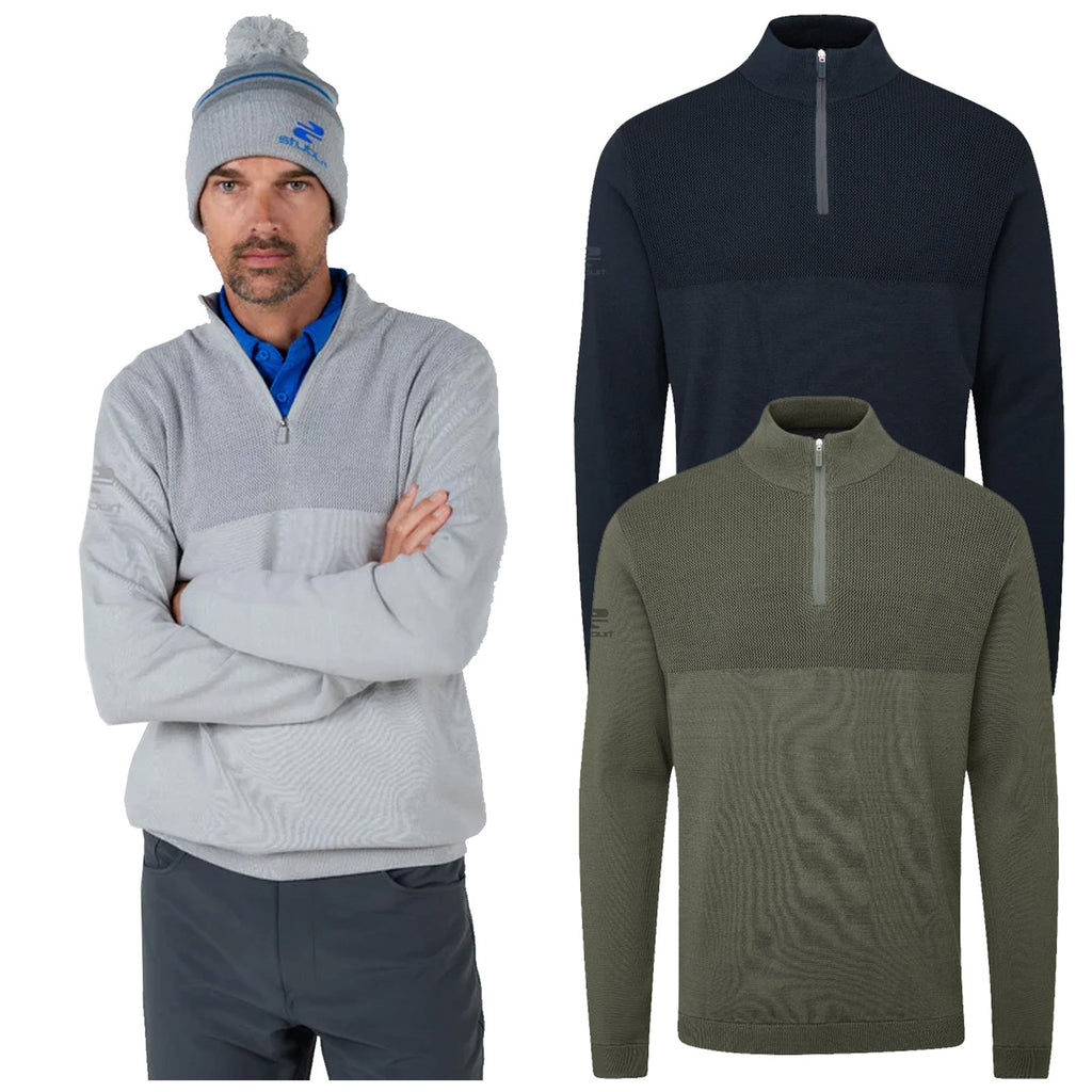 Stuburt Mens Tawny Half Zip Top