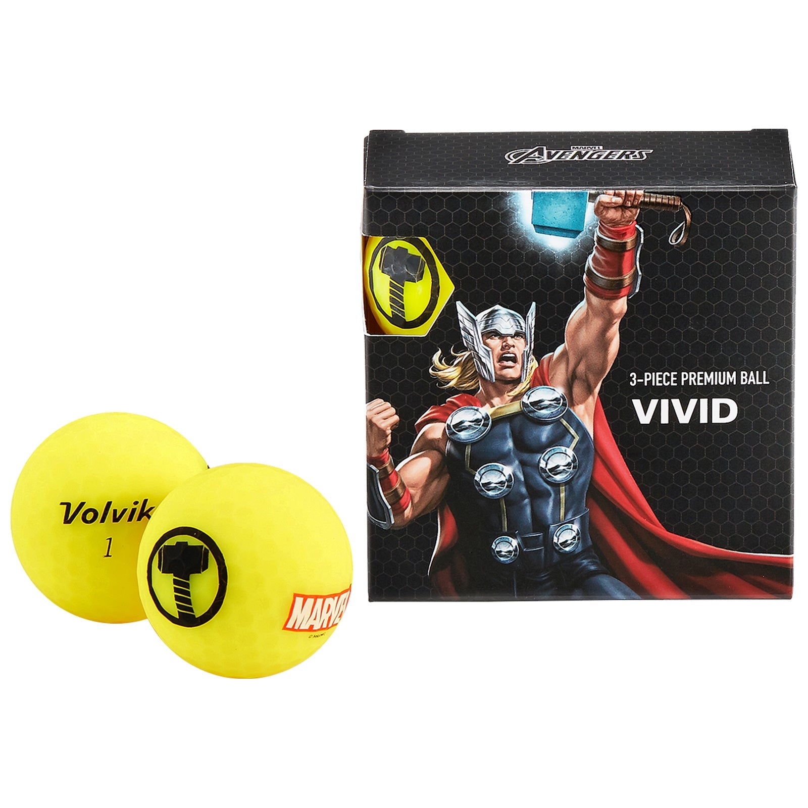 Volvik x Marvel Vivid 4 Ball Pack - THOR