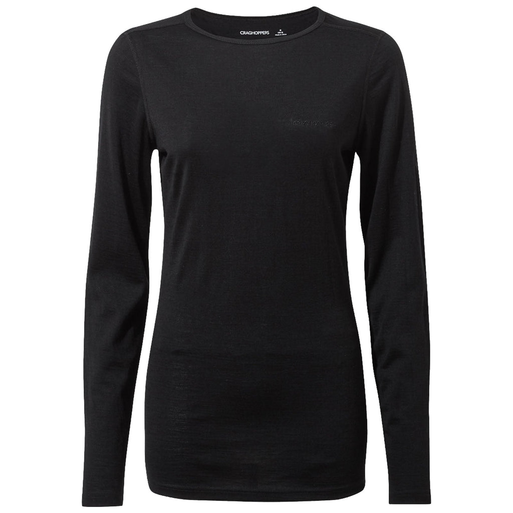 Craghoppers Ladies Merino Crew Neck Long Sleeve Baselayer II Top