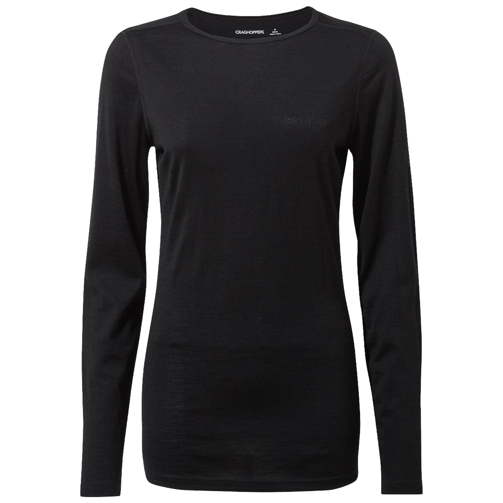 Craghoppers Ladies Merino Crew Neck Long Sleeve Baselayer II Top