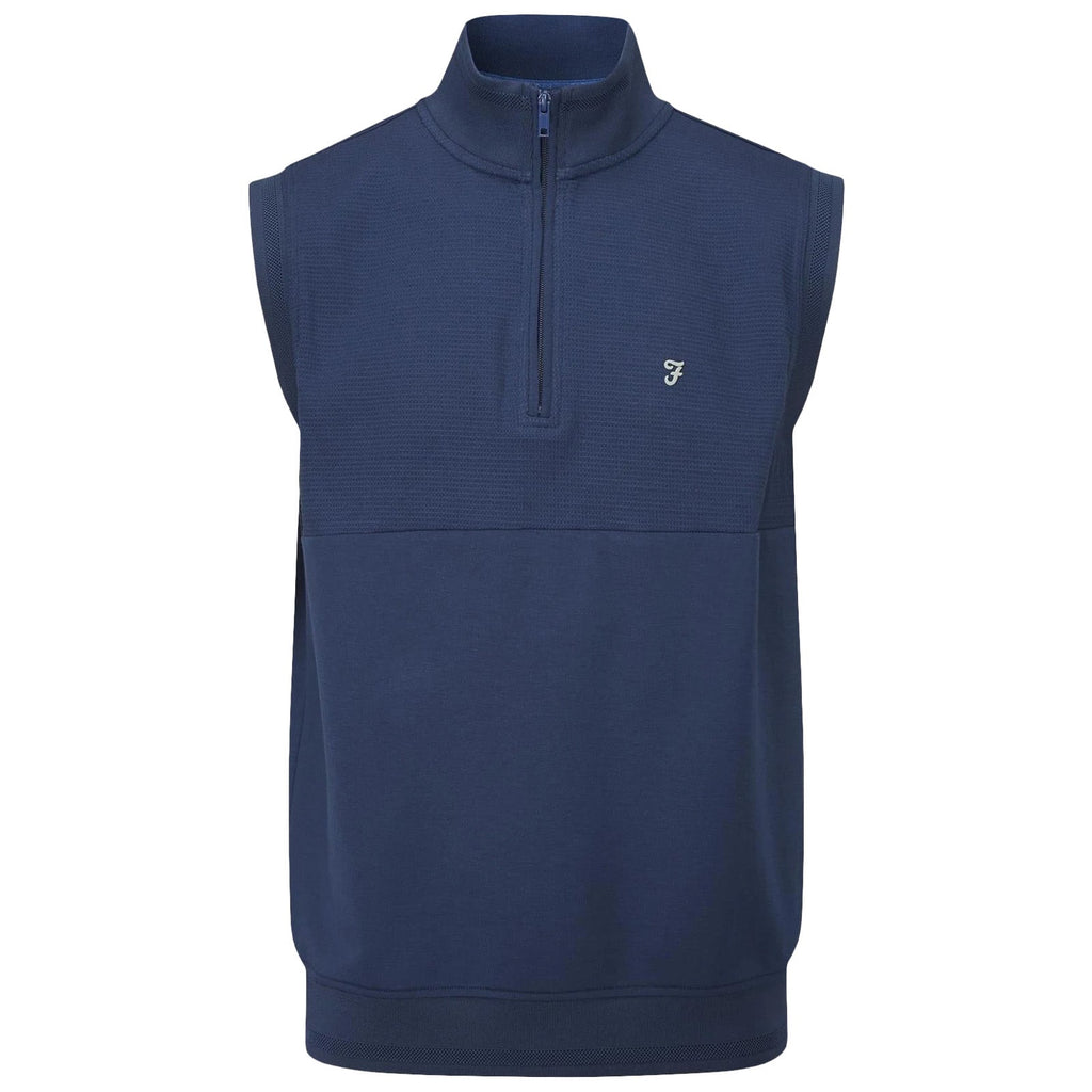 Farah Mens Clint Half Zip Gilet