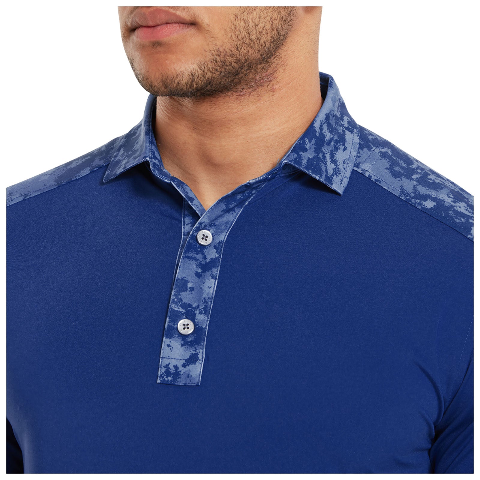 FootJoy Mens Cloud Camo Trim Polo Shirt