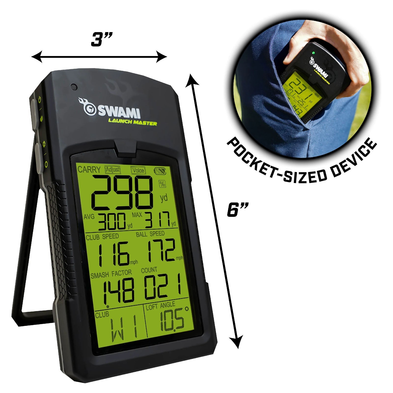 Izzo Swami Mobile Golf Monitor Launch Master