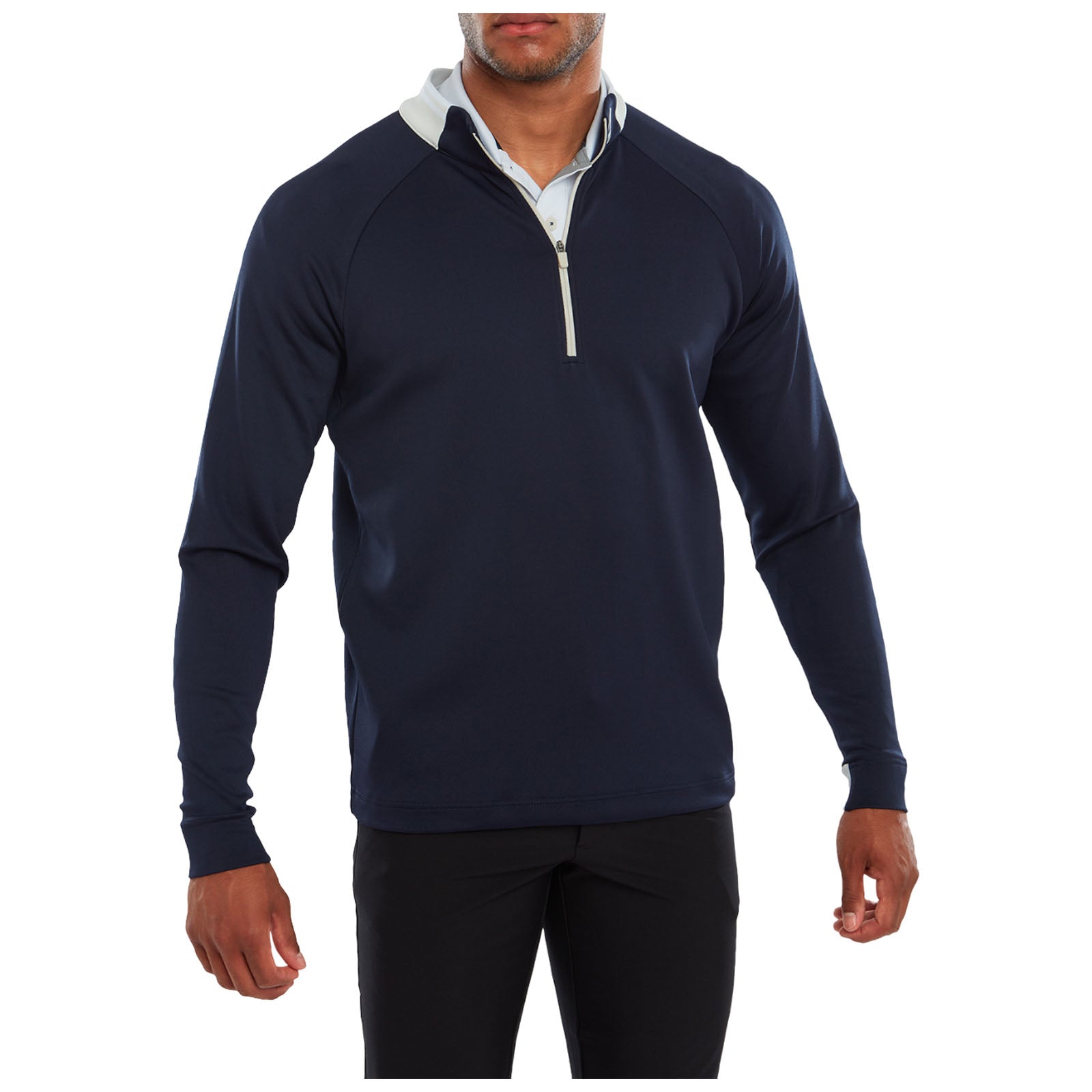 FootJoy Mens Rib Trim Chill-Out Half Zip