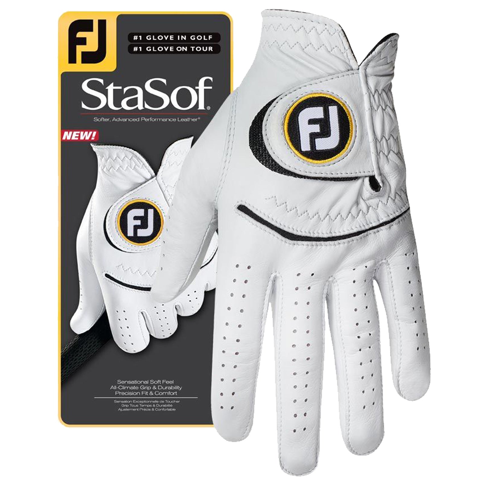 FootJoy Mens StaSof Left Hand Golf Glove - Large