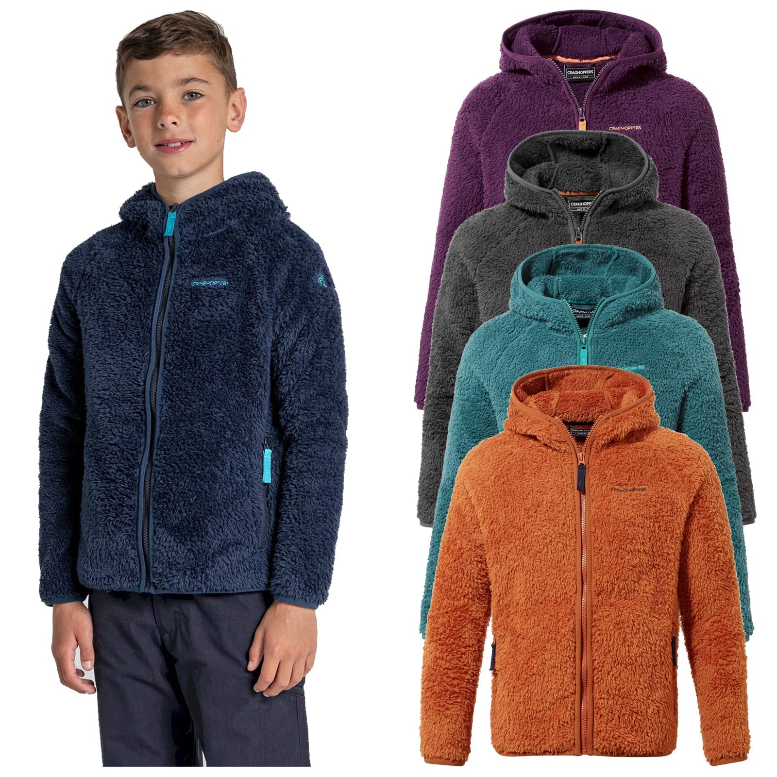 Craghoppers Junior Kaito Hooded Fleece Jacket