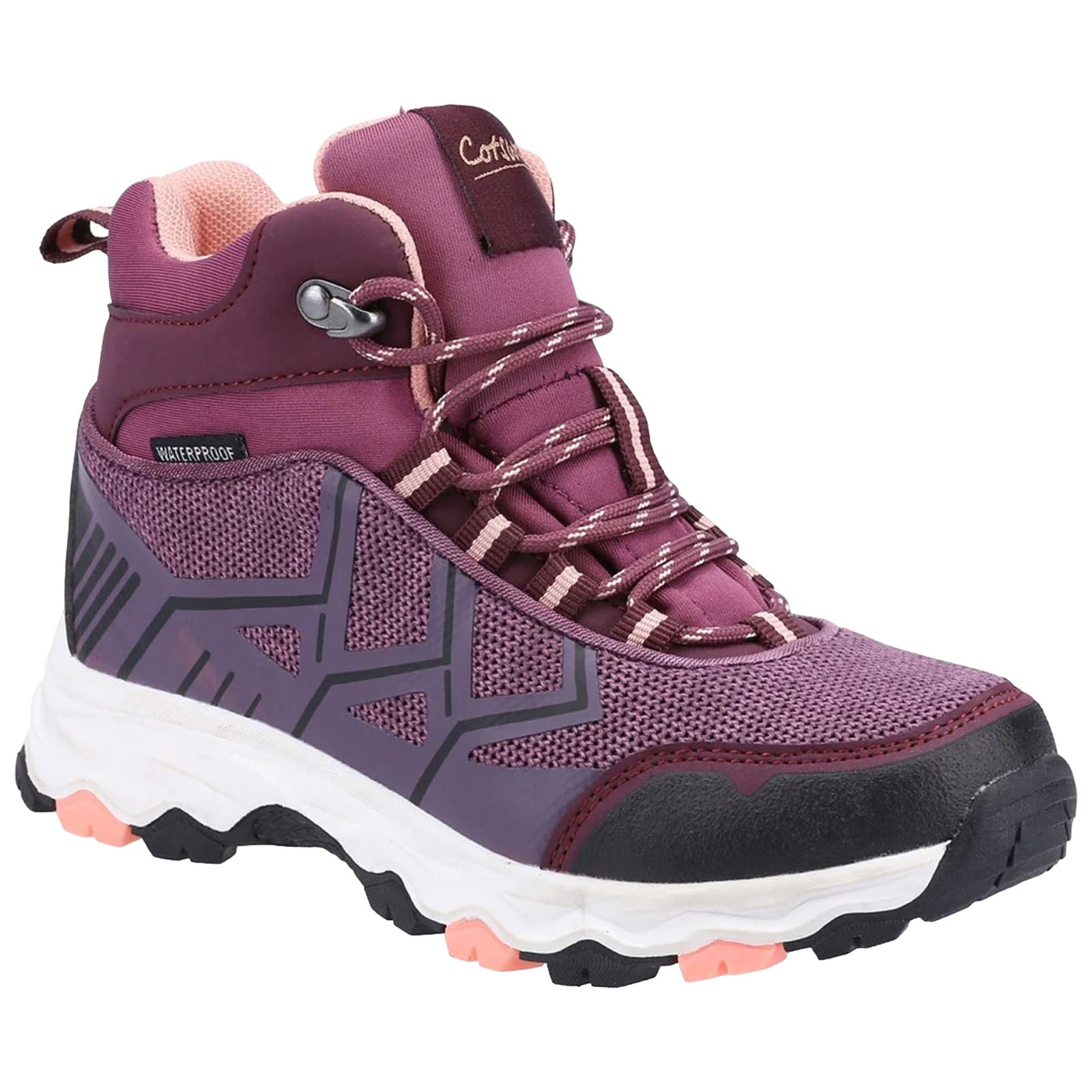 Cotswold Junior Coaley Hiking Boots Purple
