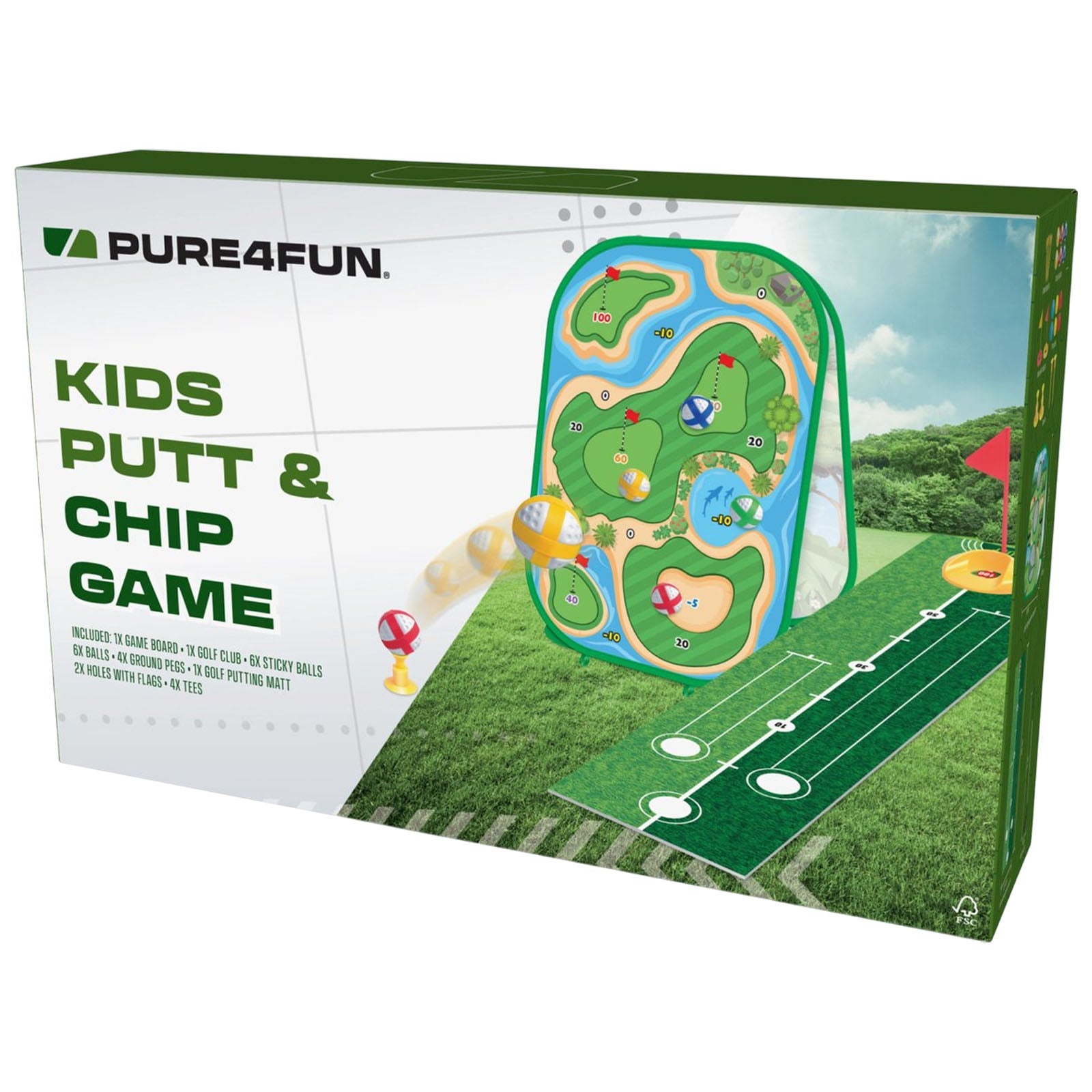 Pure4Fun Kids Golf Putt & Chip Game