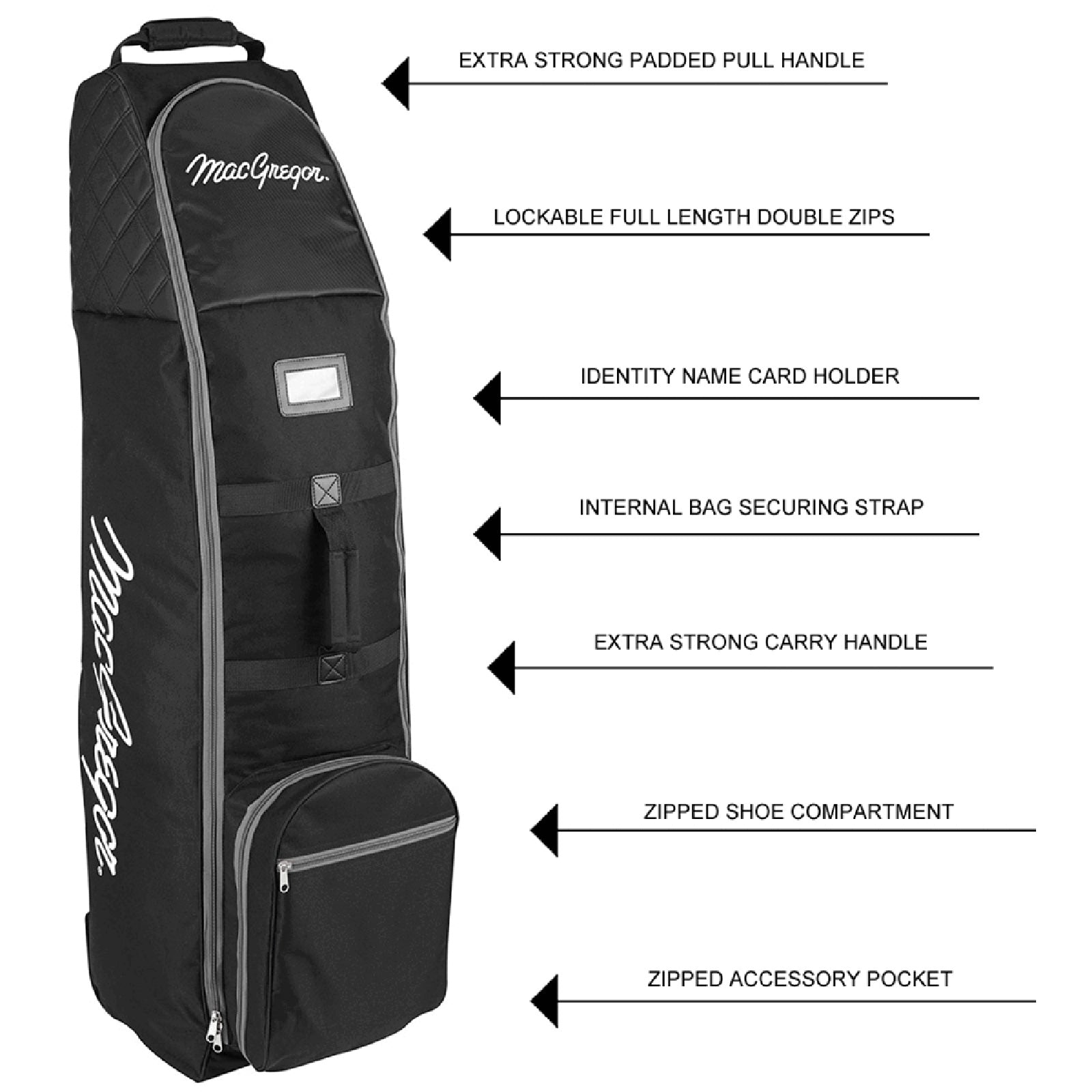 MacGregor VIP Deluxe Wheeled Travel Cover